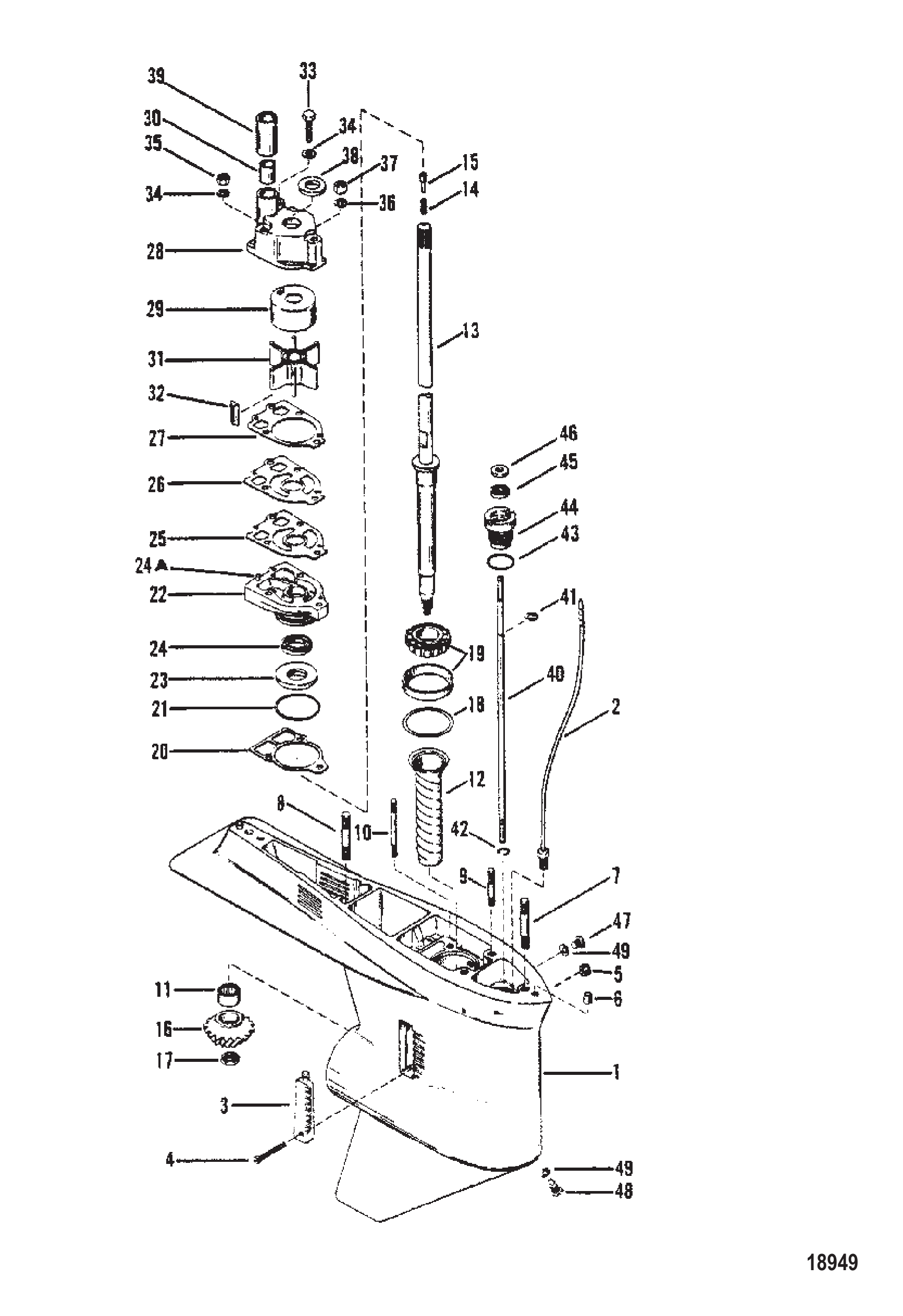 Gear Housing (Driveshaft)(Without a Driveshaft Nut)