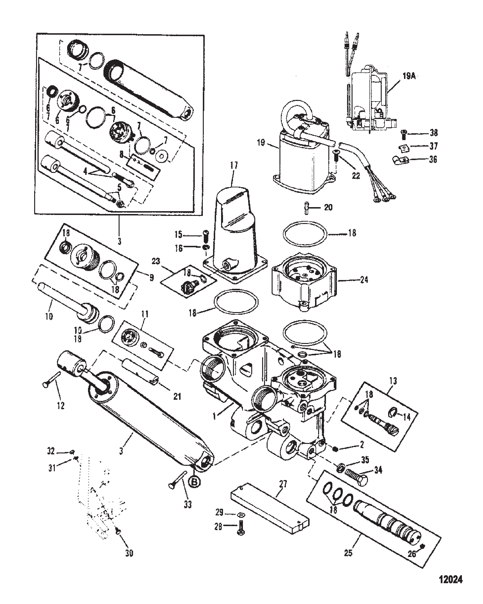 Power Trim Components Metal Motor Housing