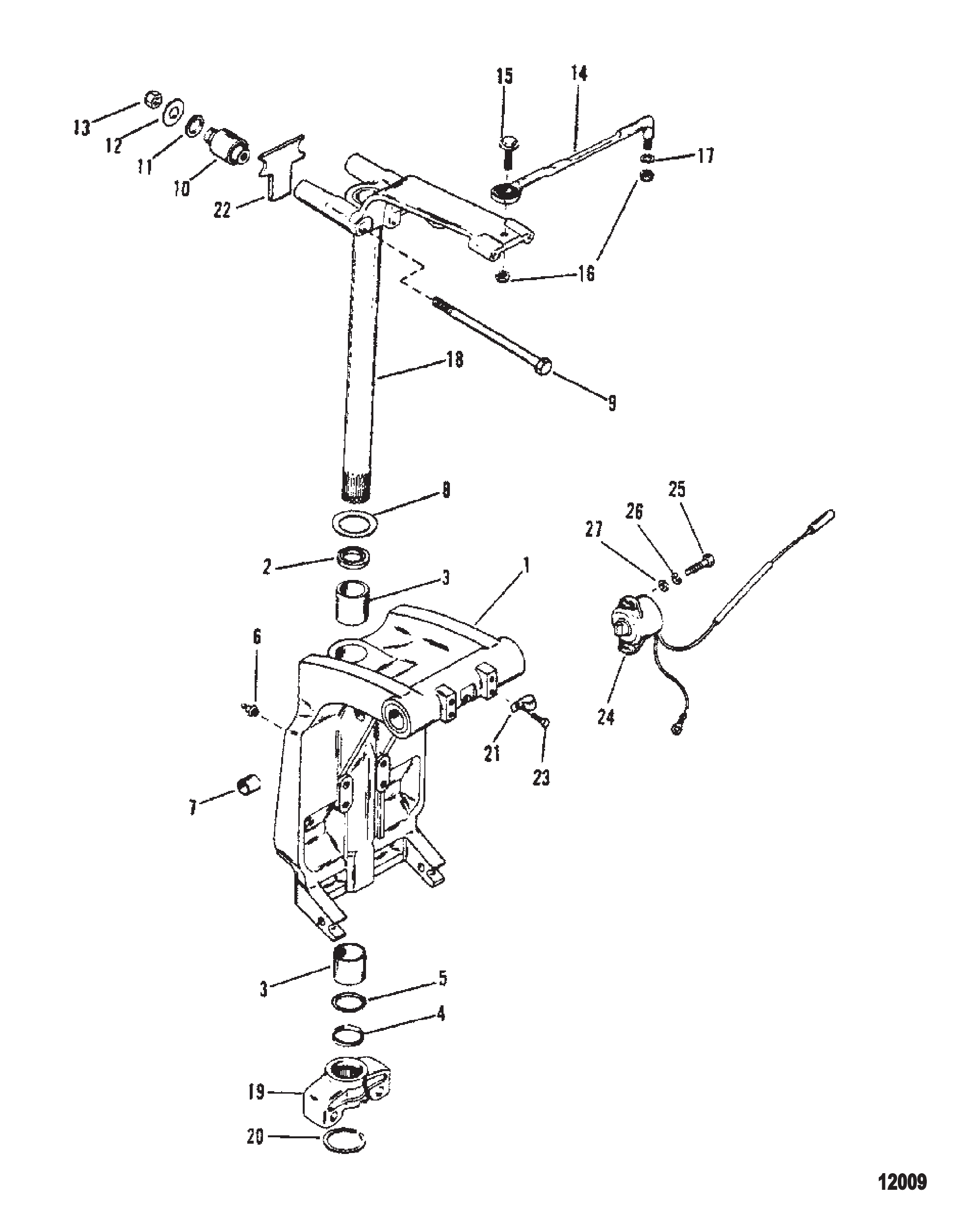 旋转支架与转向臂 SWIVEL BRACKET AND STEERING ARM