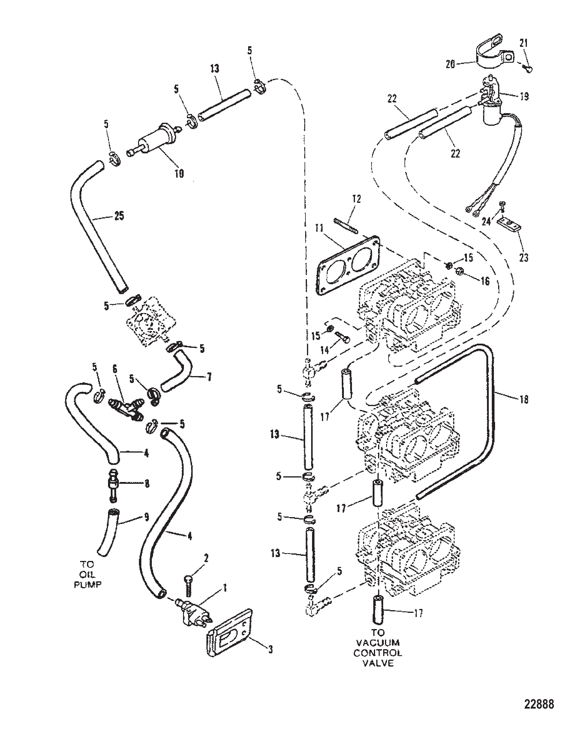 FUEL LINES (Use With WMH-12A/B thru WMH-28 Carburtors)