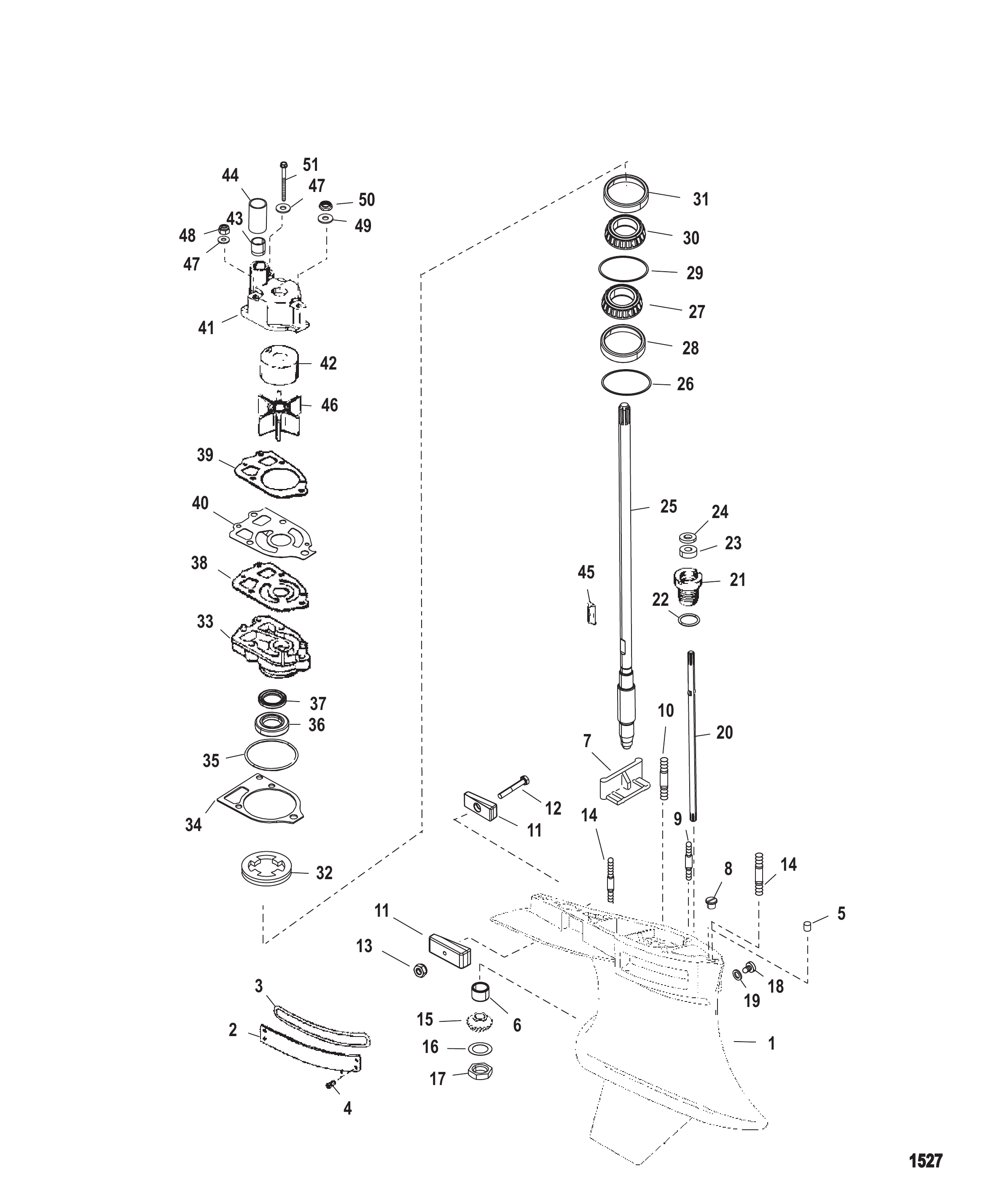 Gear Housing (Driveshaft)(Standard/Counter Rotation)