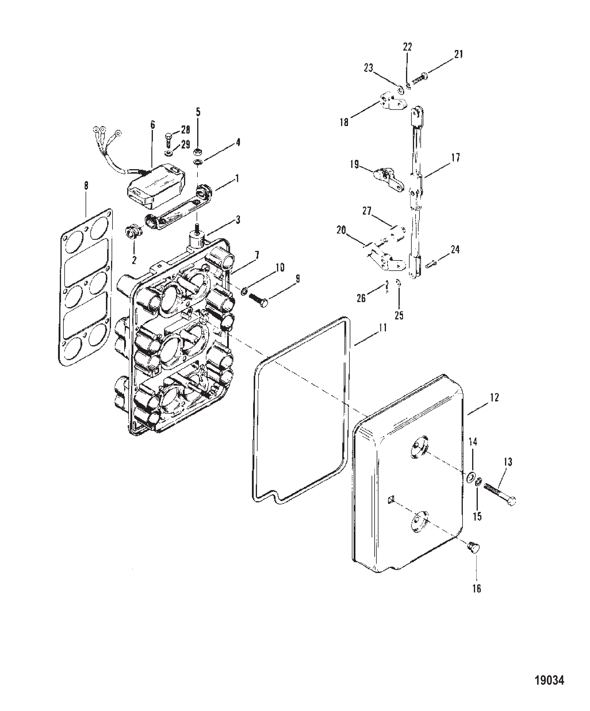 CHOKE PLATE AND THROTTLE LEVERS