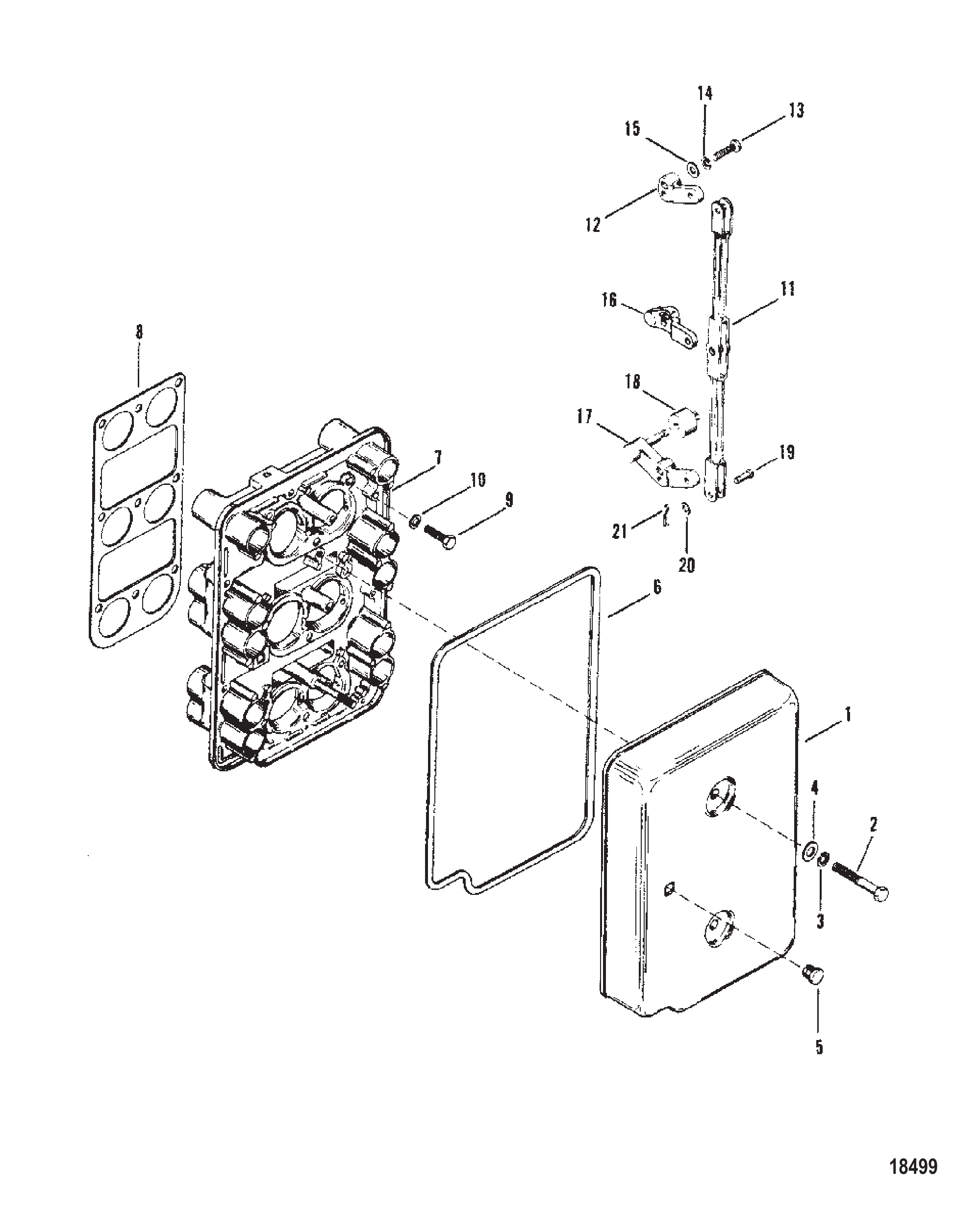 阻风板与油门杆 CHOKE PLATE AND THROTTLE LEVERS