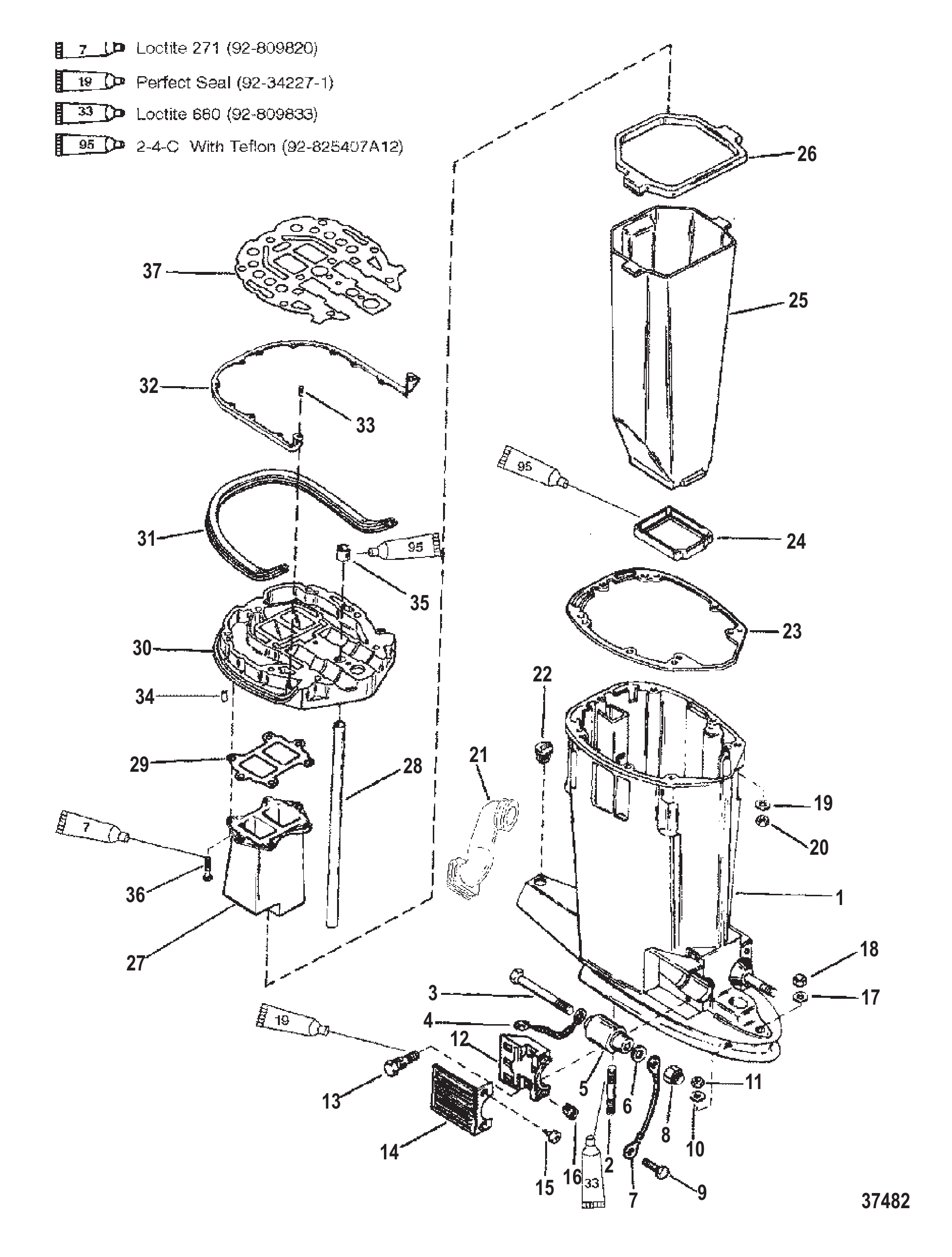 Driveshaft Housing and Exhaust Tube