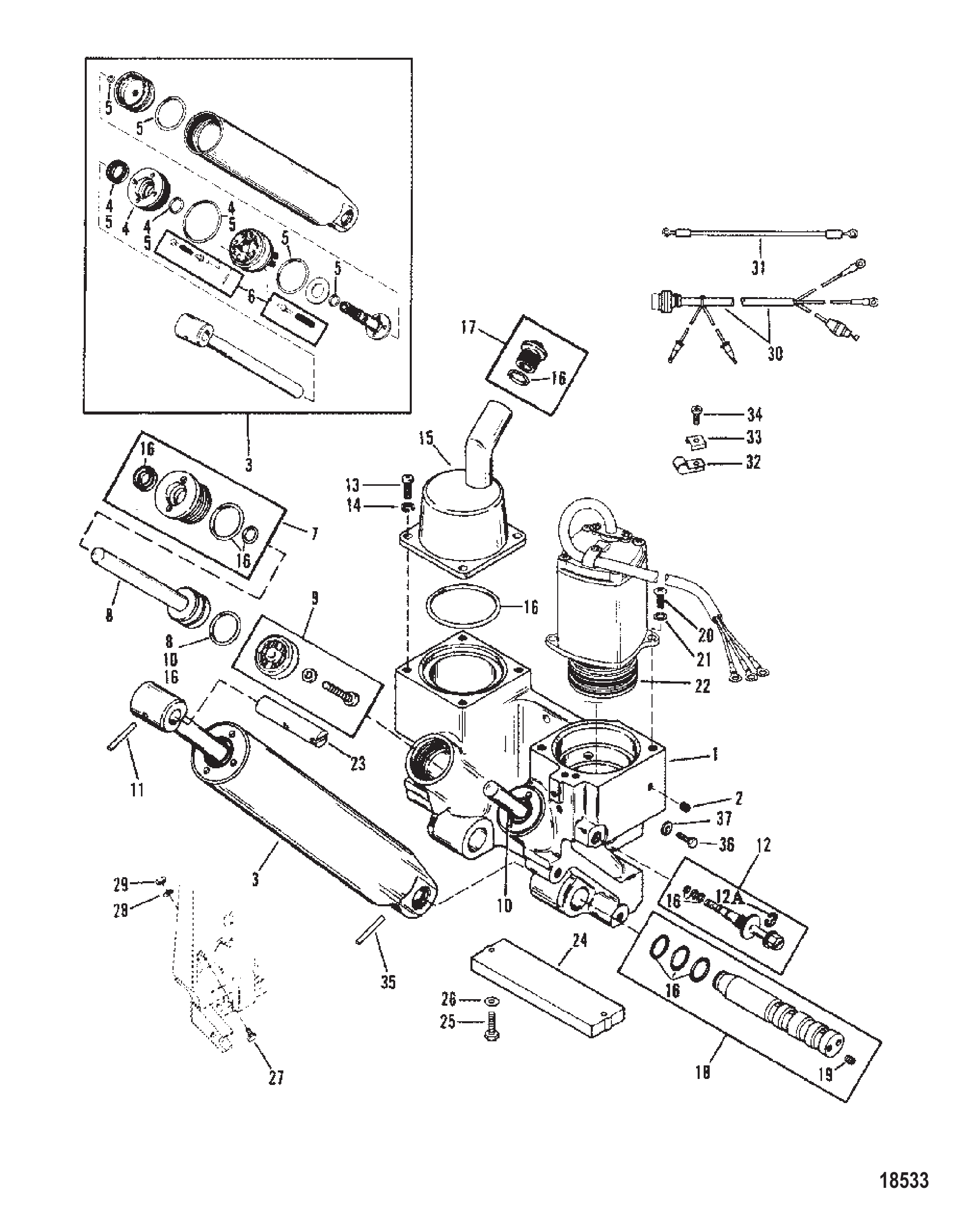 动力升降倾斜组件 Power Trim Components