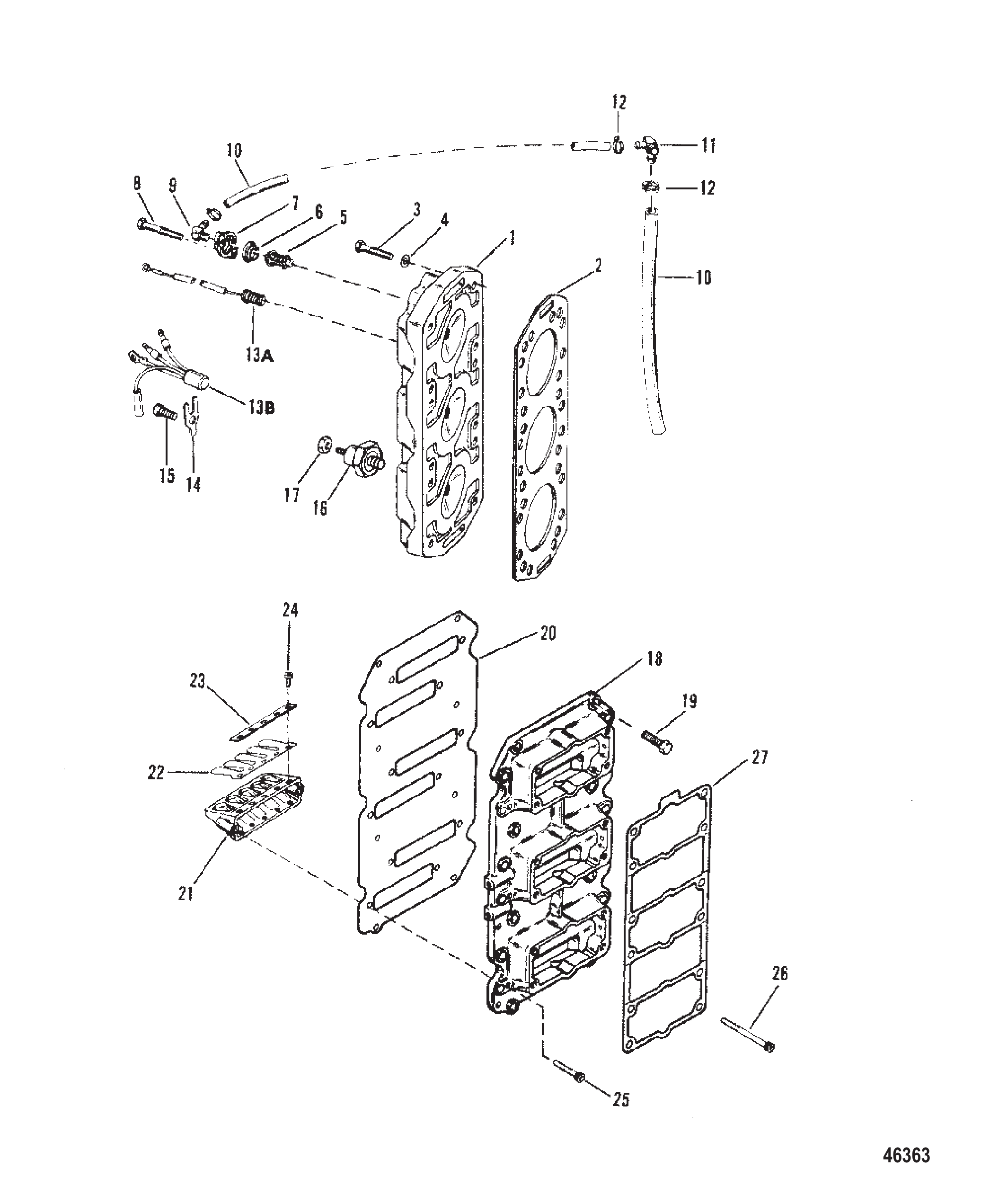 Reed Block and Cylinder Head