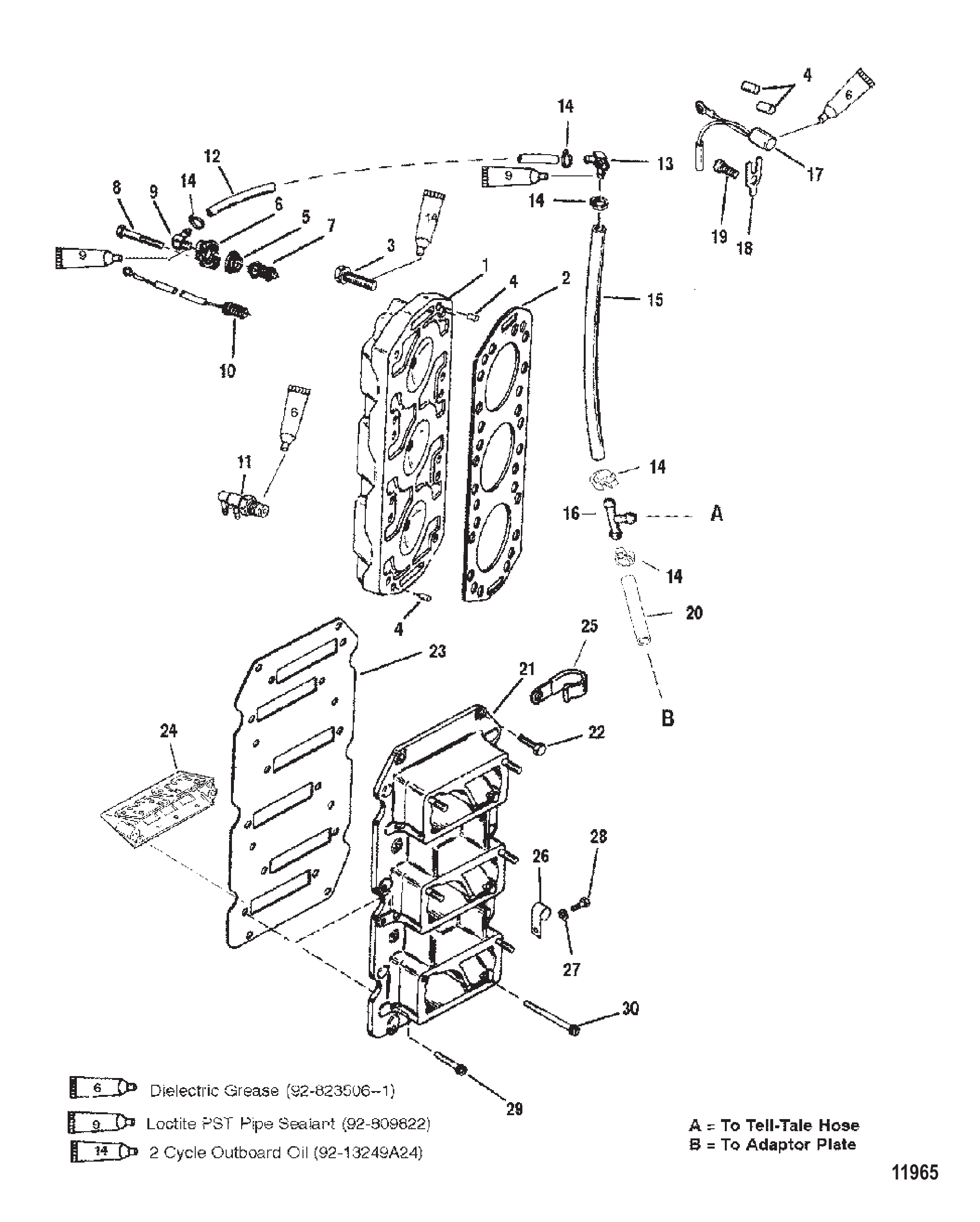 簧片阀组与气缸盖 Reed Block And Cylinder Head