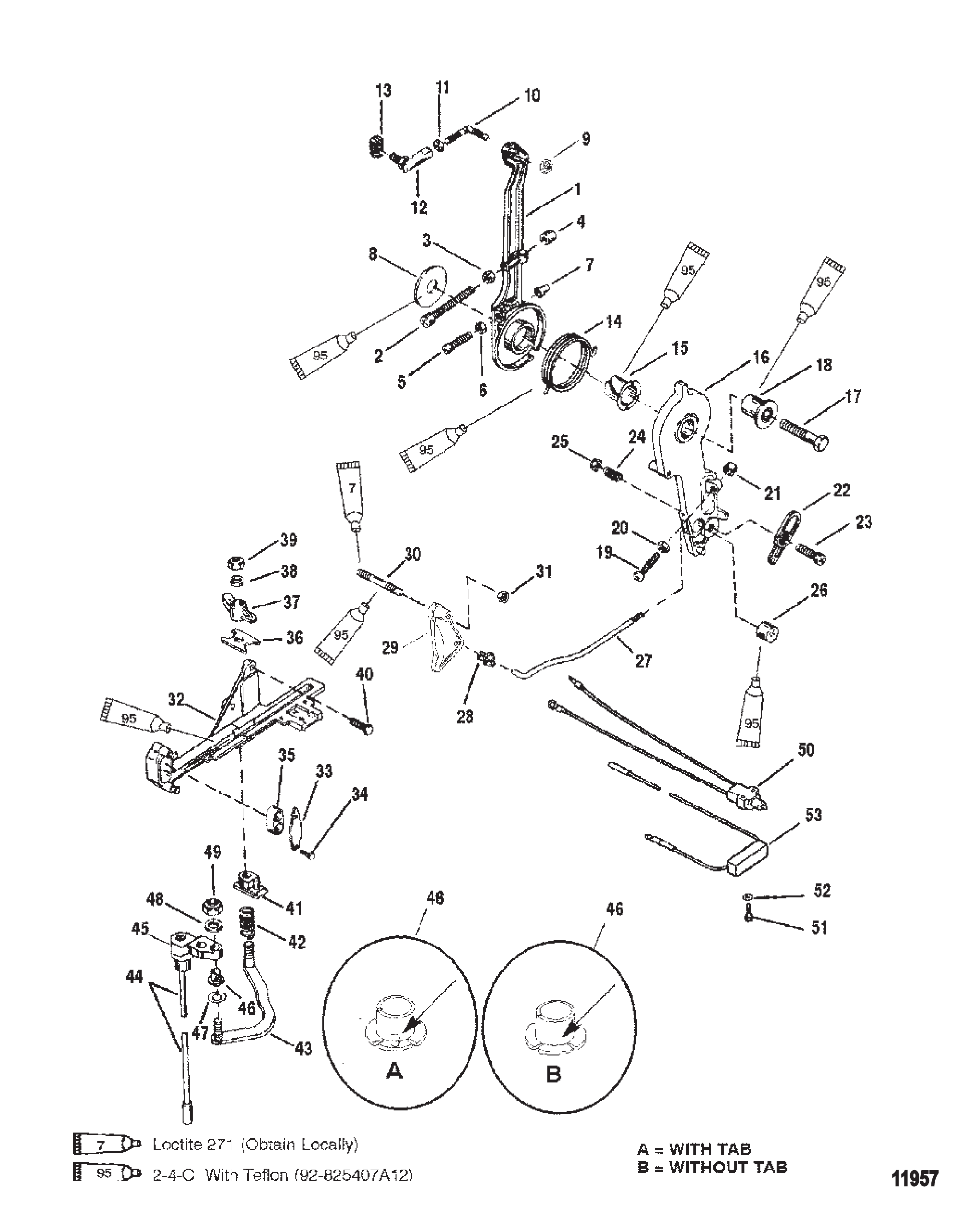 油门杆与换挡轴 Throttle Lever And Shift Shaft