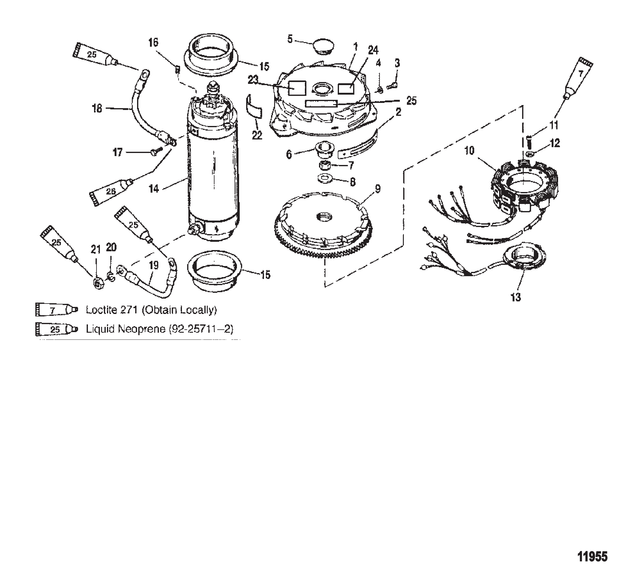 飞轮/启动马达 FLYWHEEL/STARTER MOTOR