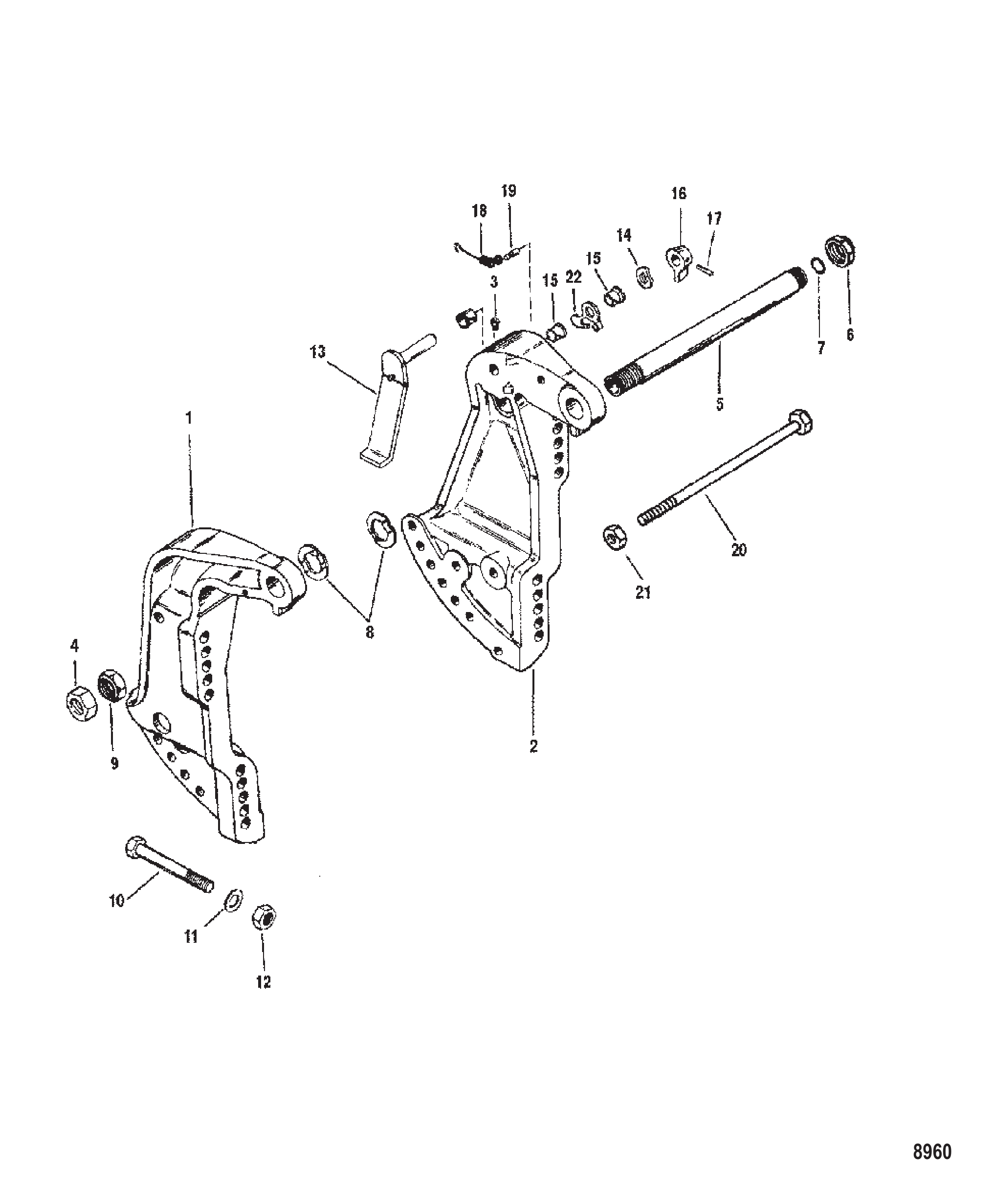 艉板支架 Transom Brackets
