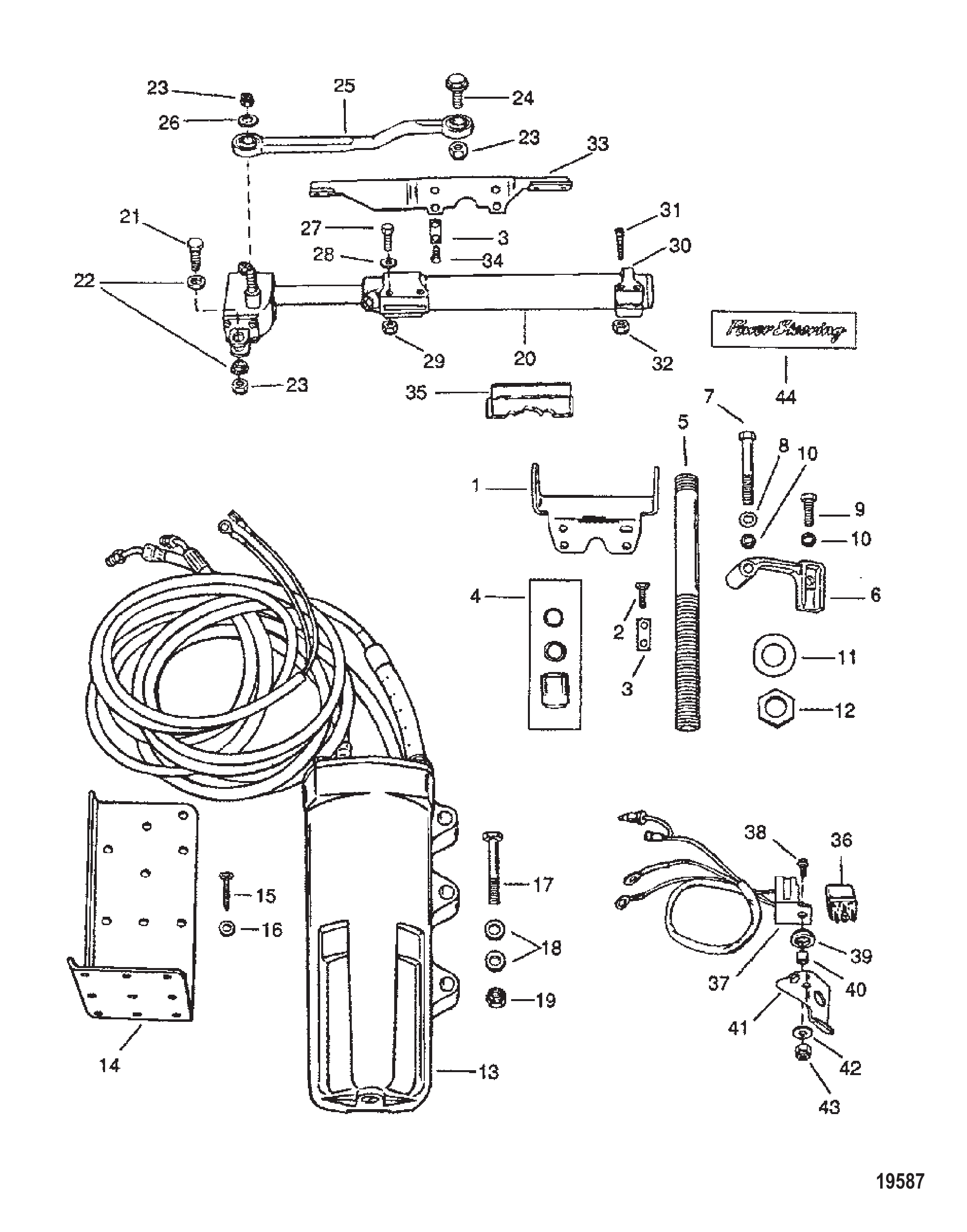 动力转向组件(遥控) POWER STEERING COMPONENTS (REMOTE)