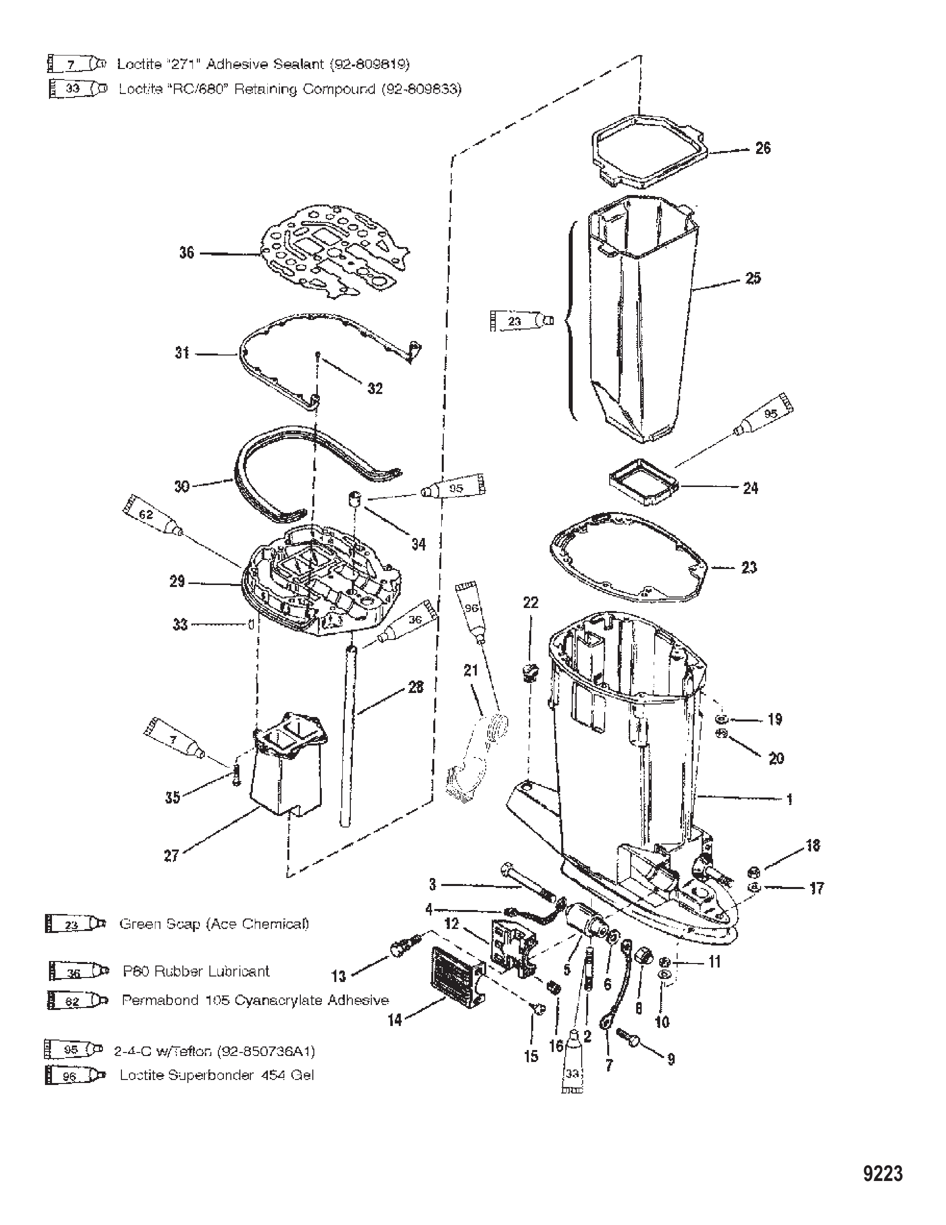 Driveshaft Housing and Exhaust Tube