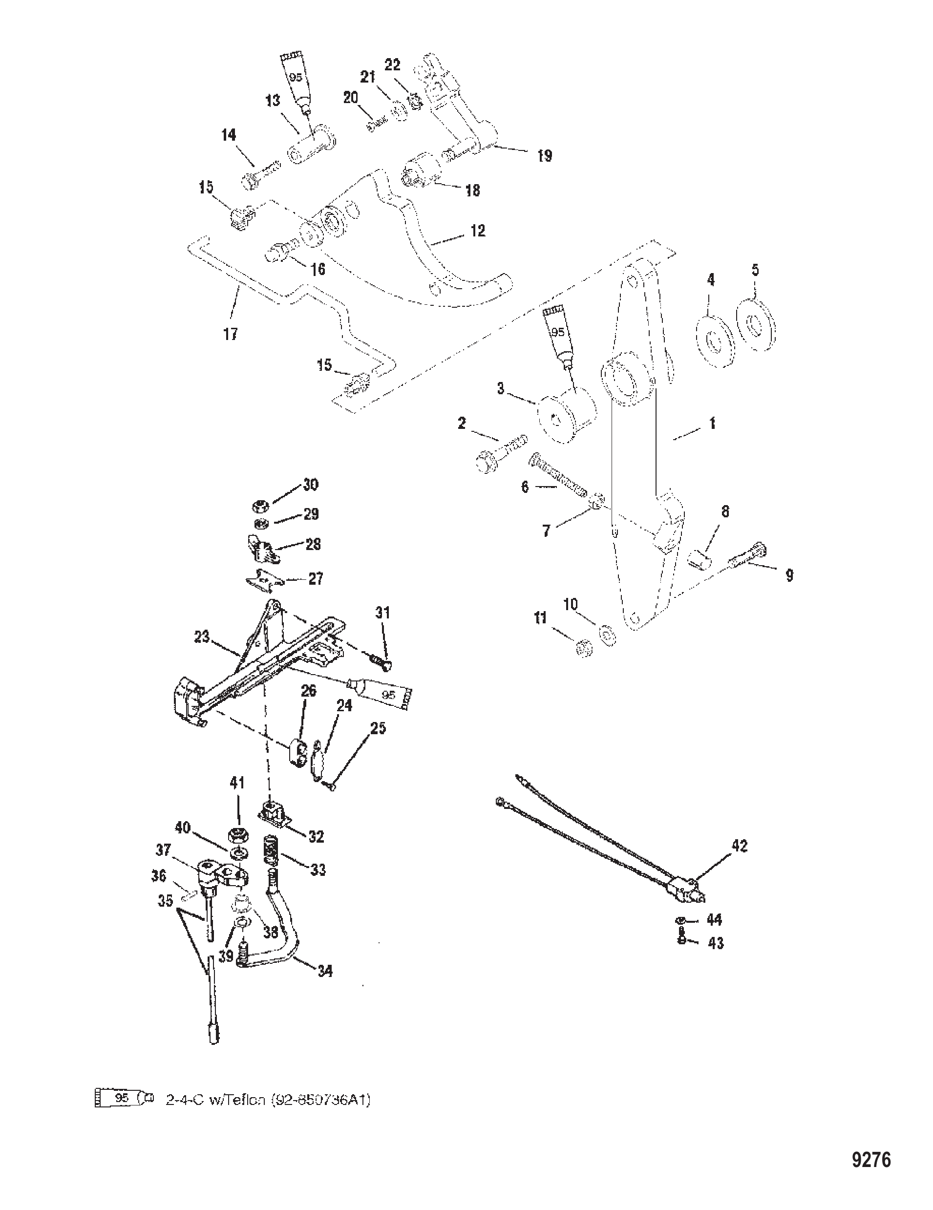 Throttle Lever and Shift Shaft