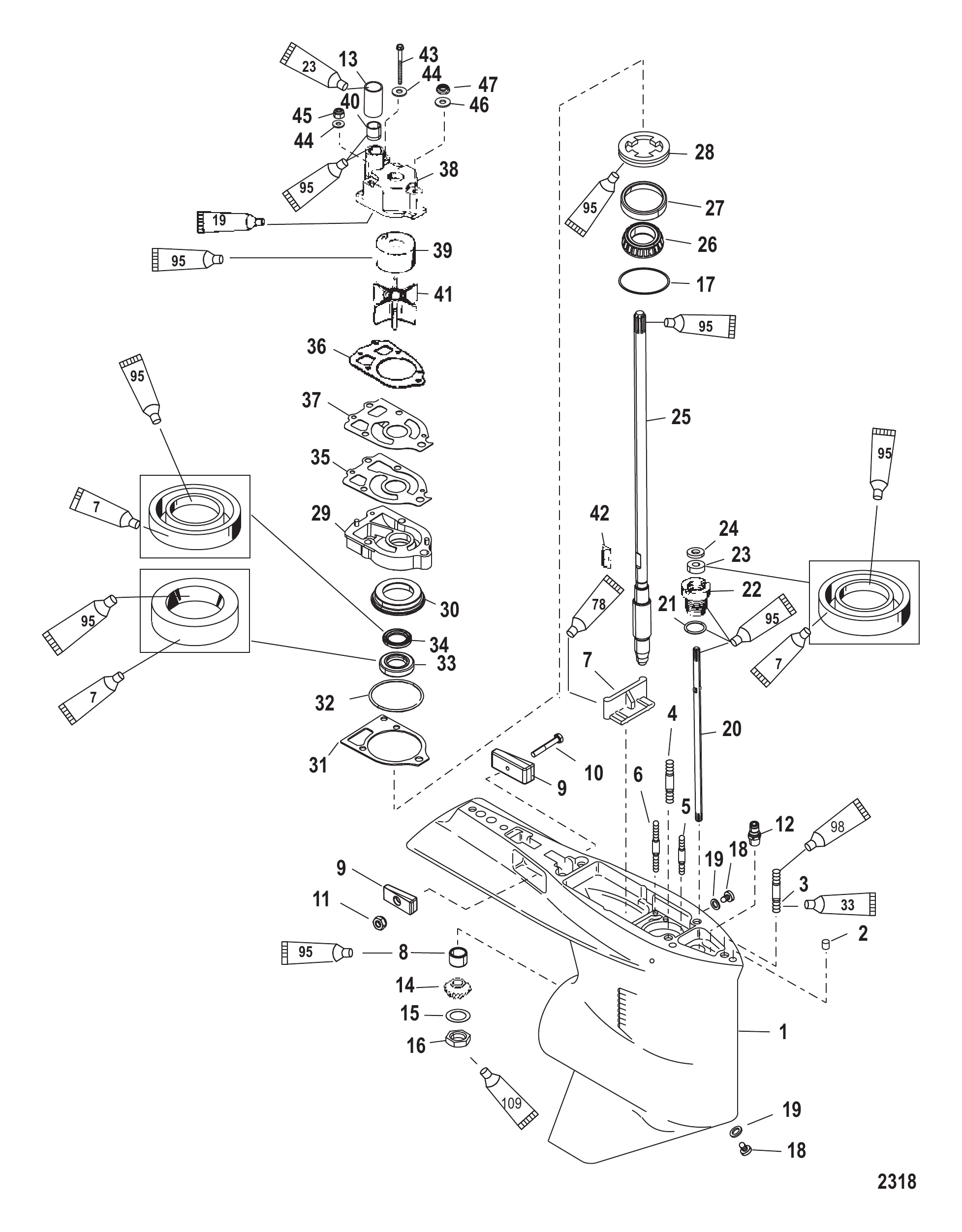 Gear Housing Driveshaft