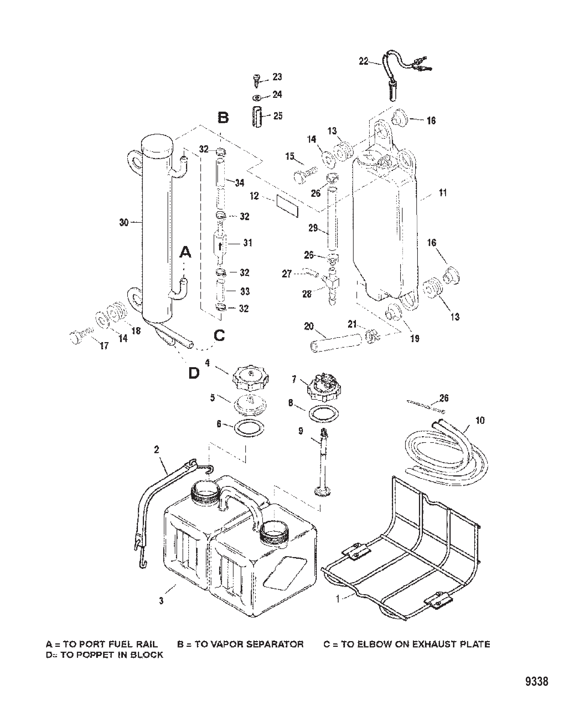 POWER TRIM MOTOR (REMOVABLE PUMP HOUSING)