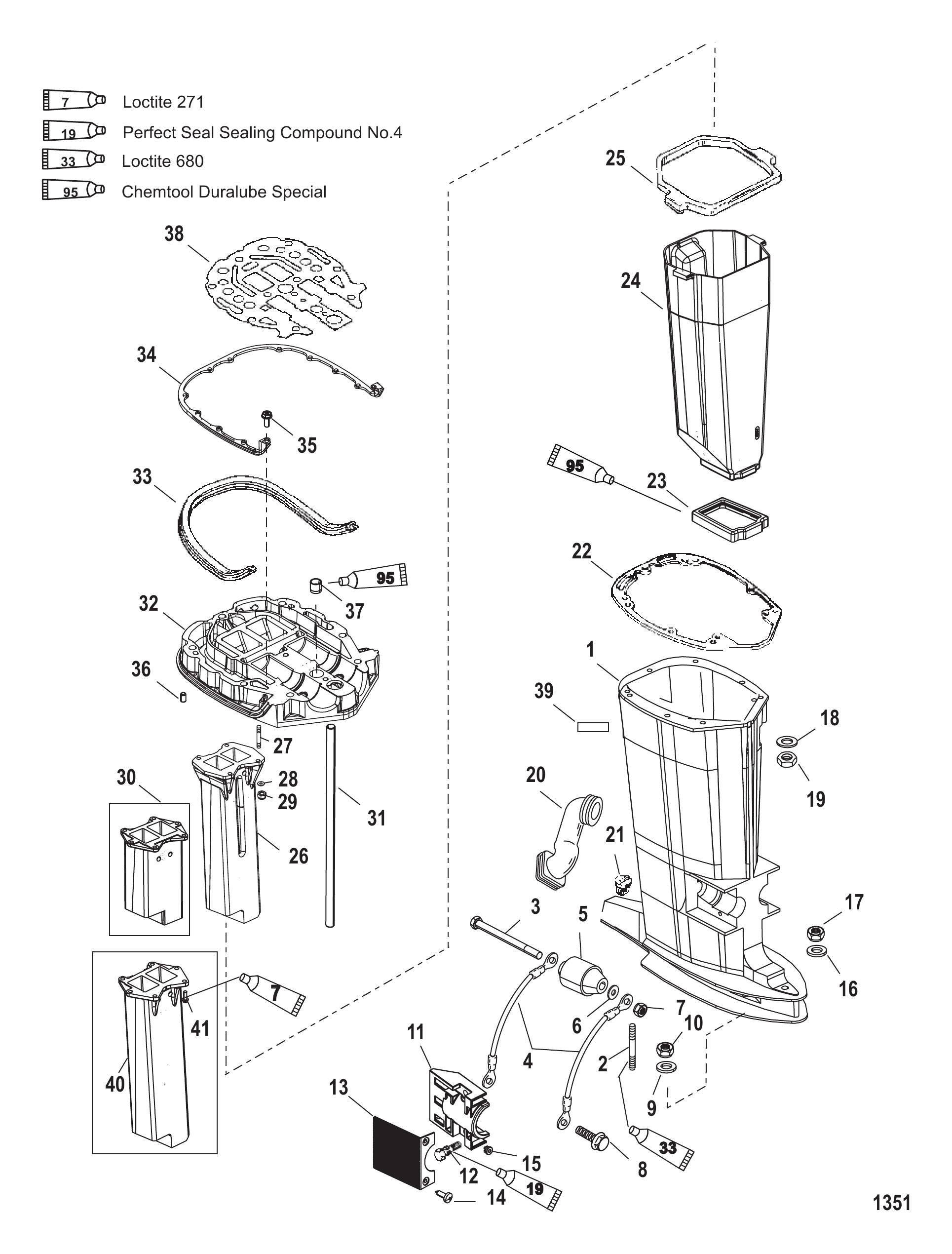 DRIVESHAFT HOUSING AND EXHAUST TUBE