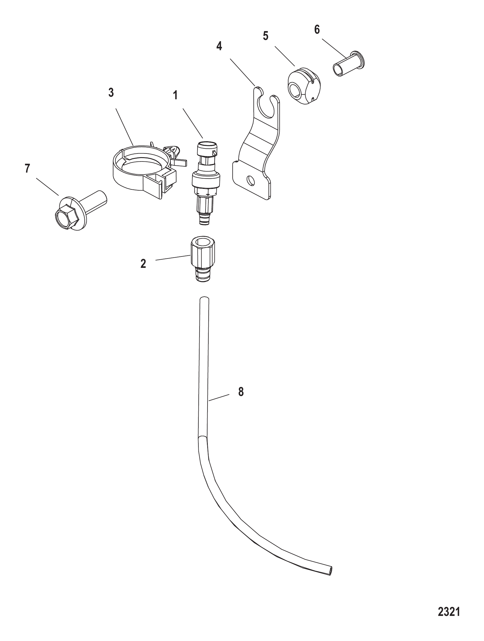 Speedometer Pickup (Serial Number 1B226999 & Below)