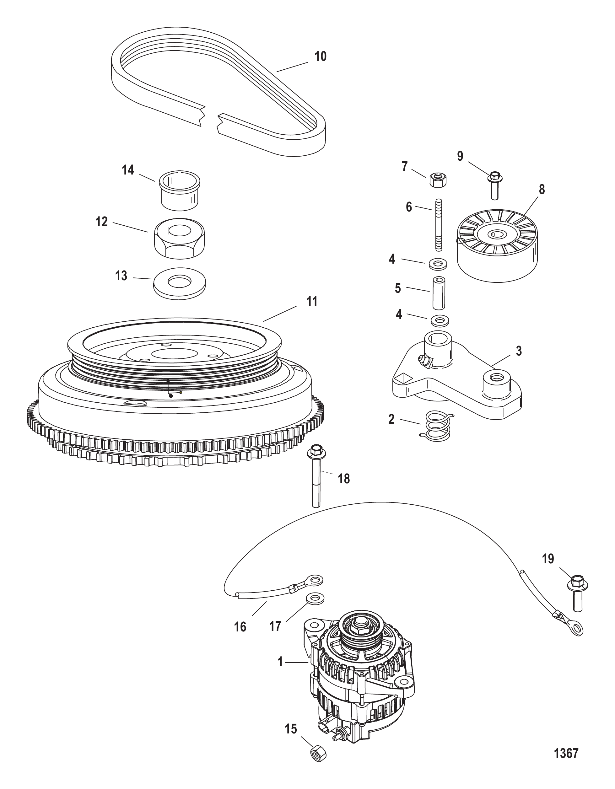 Flywheel/Alternator