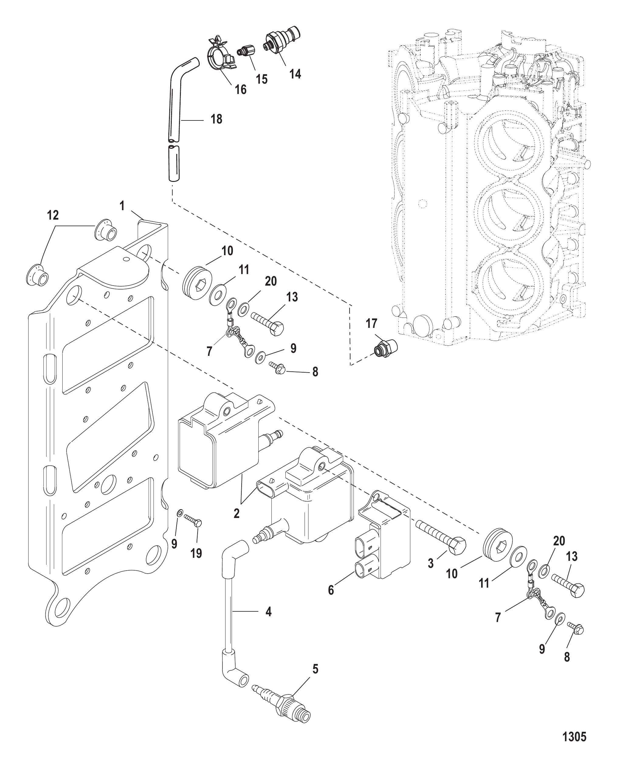 Coil Plate (Serial Number 0T979999 and Below)