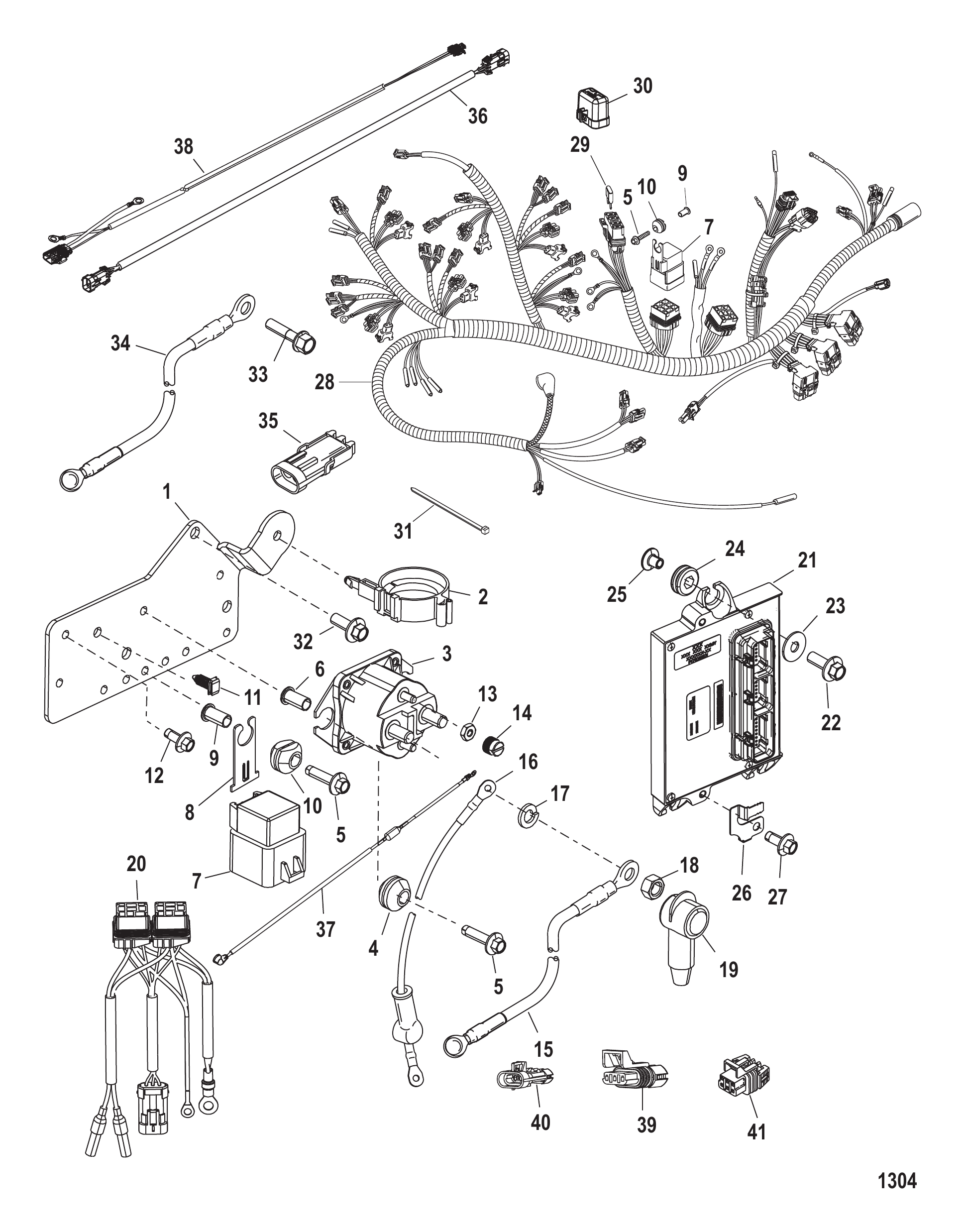 Solenoid Plate (Serial Number 0T979999 and Below)