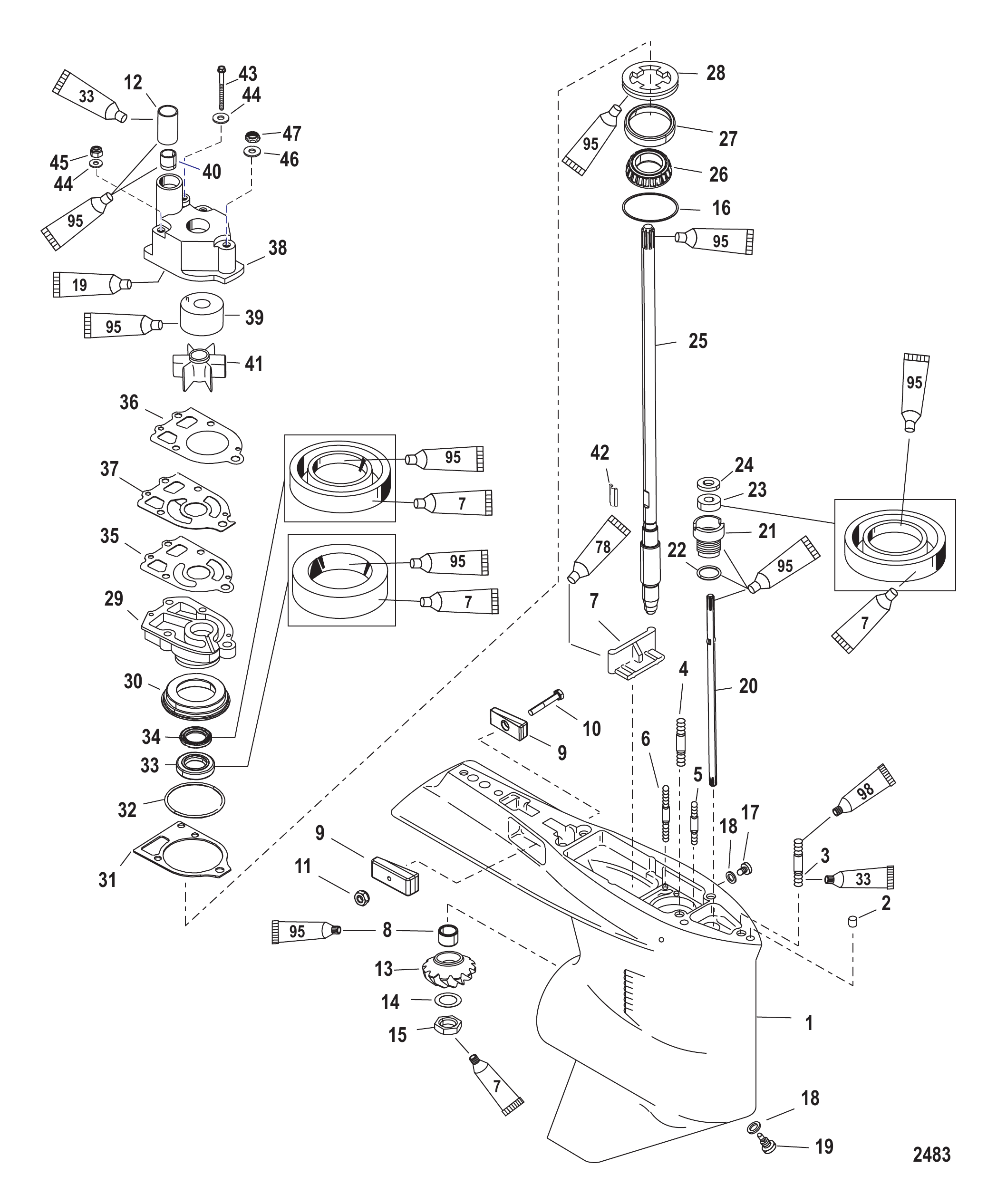 齿轮箱(驱动轴-Torque Master) Gear Housing (Driveshaft-Torque Master)
