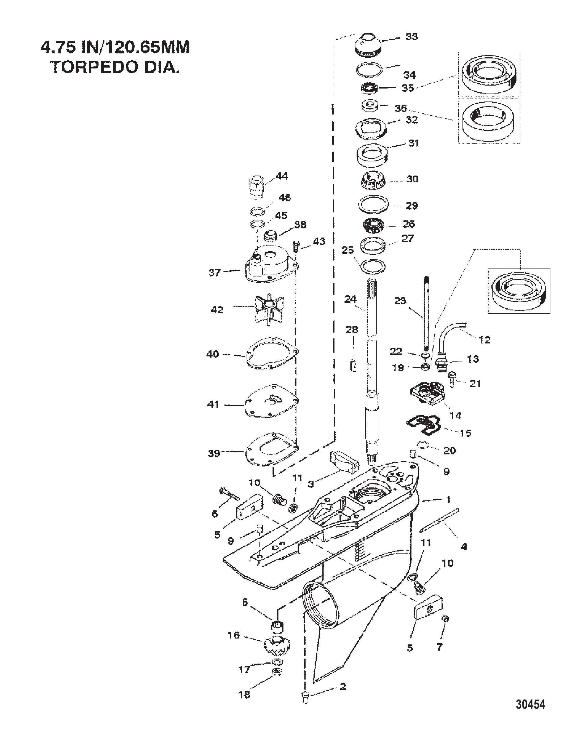 齿轮箱(驱动轴)(标准旋转) GEAR HOUSING (DRIVESHAFT)(STANDARD ROTATION)