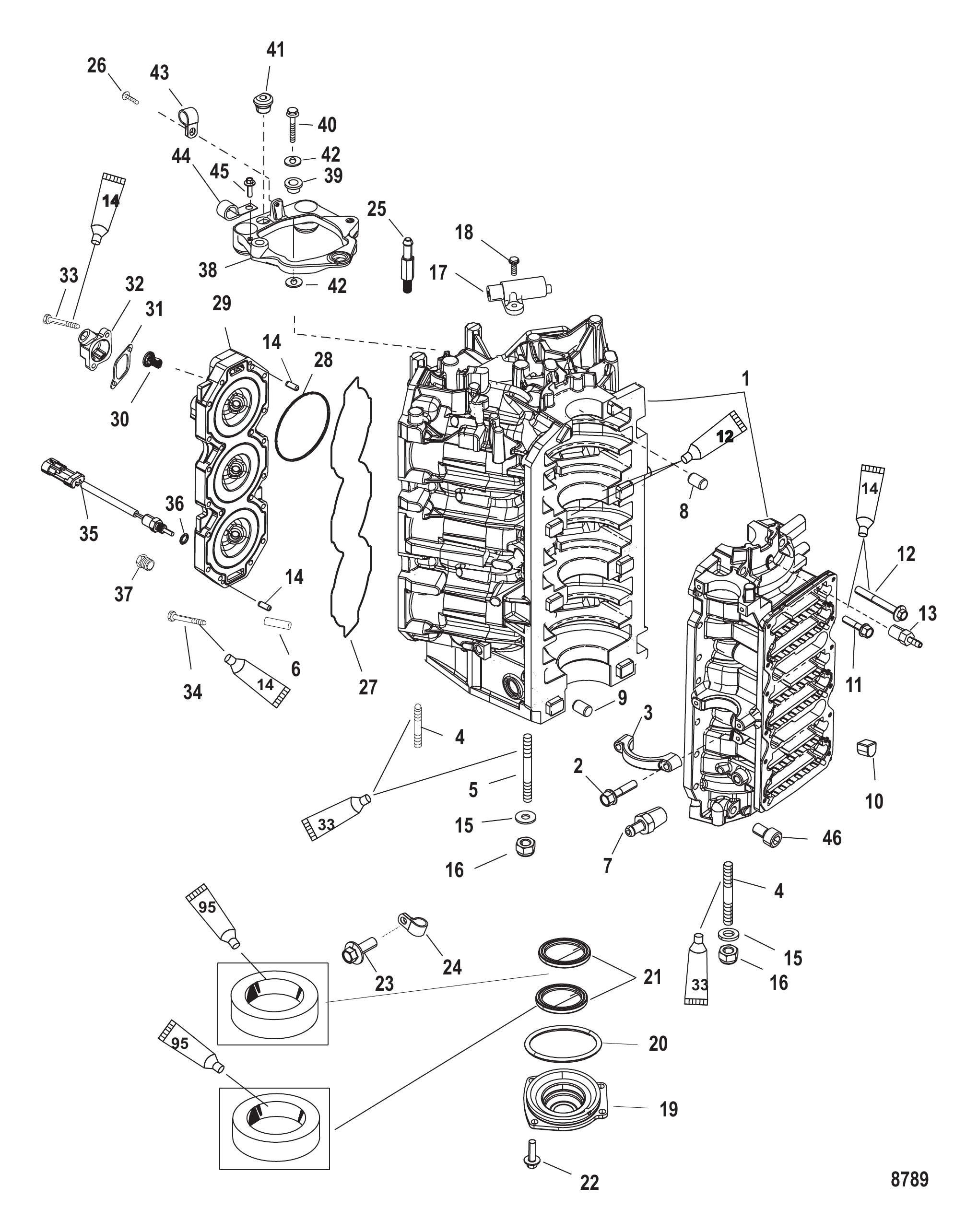 Cylinder Block and End Cap