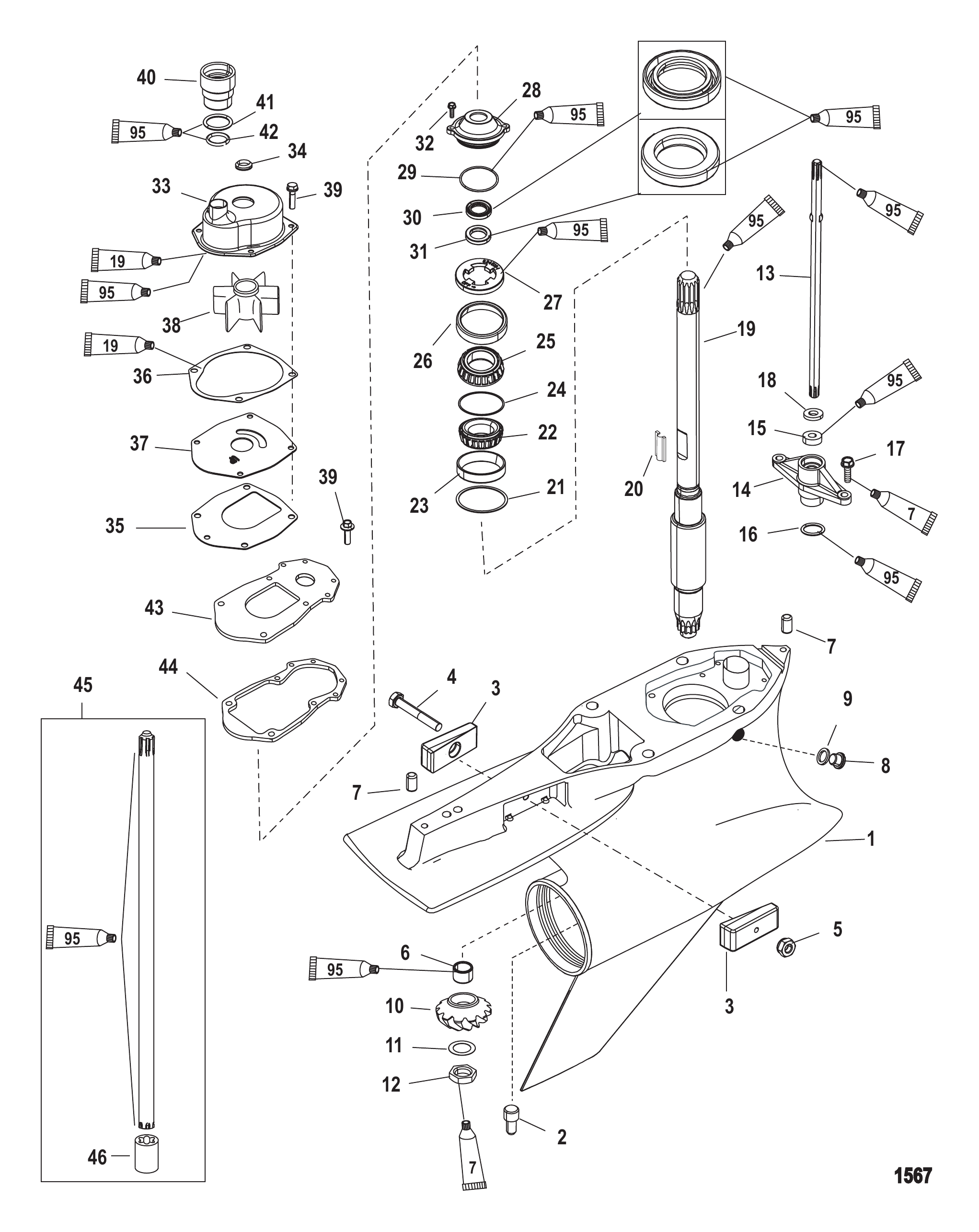 Gear Housing Driveshaft - SportMaster