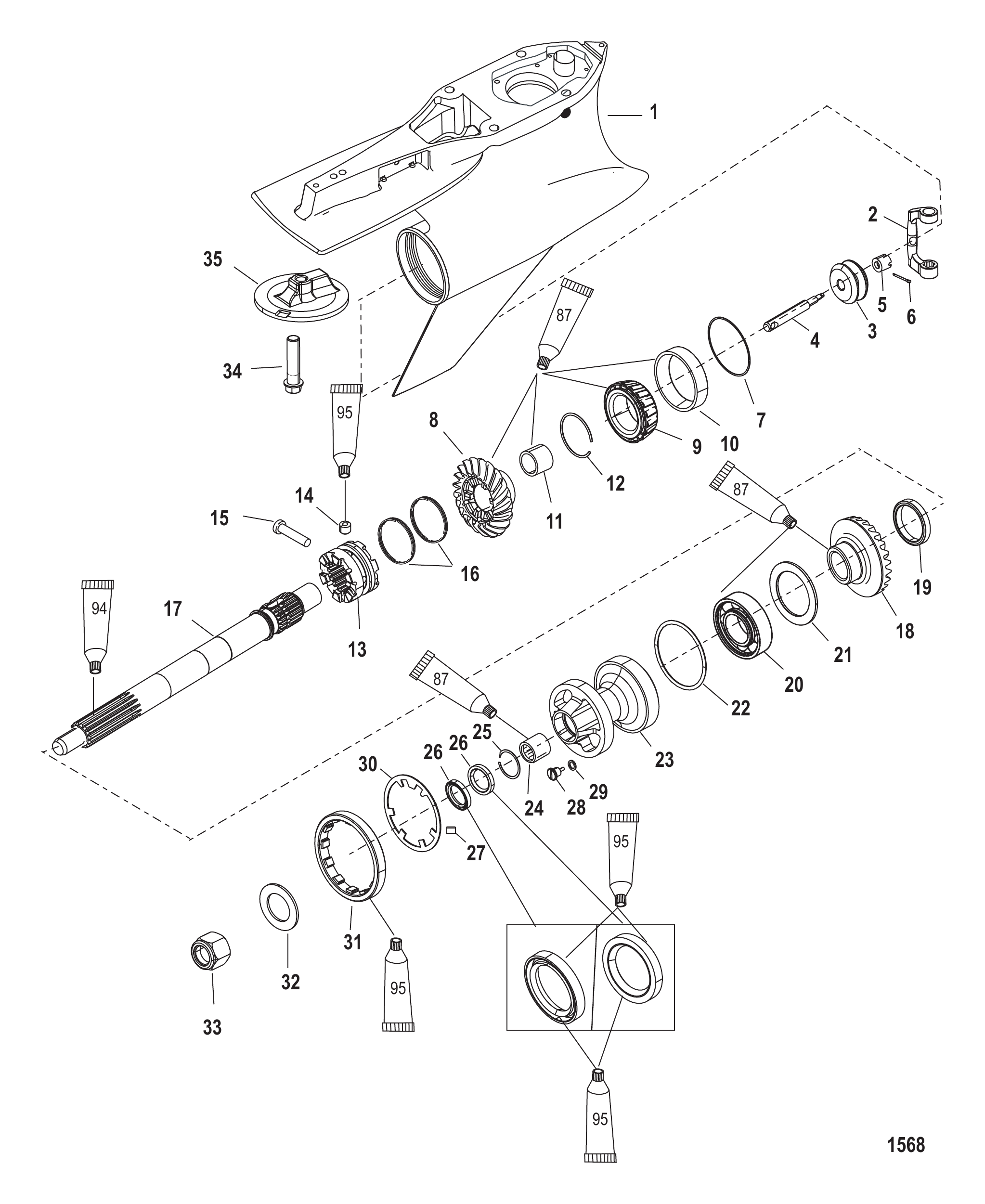 Gear Housing Propeller Shaft - SportMaster