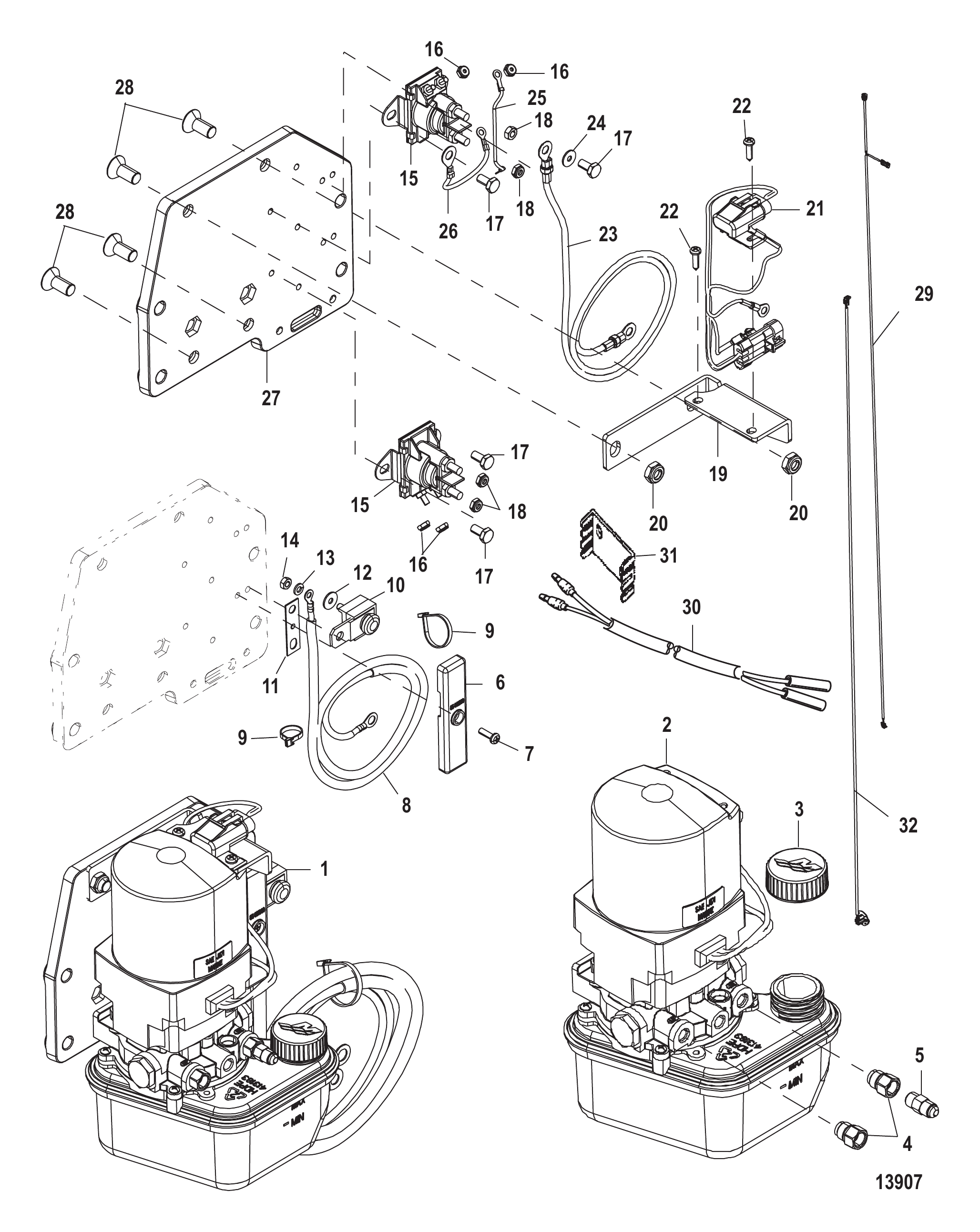 配平泵及安装支架 Trim Pump and Mounting Brackets
