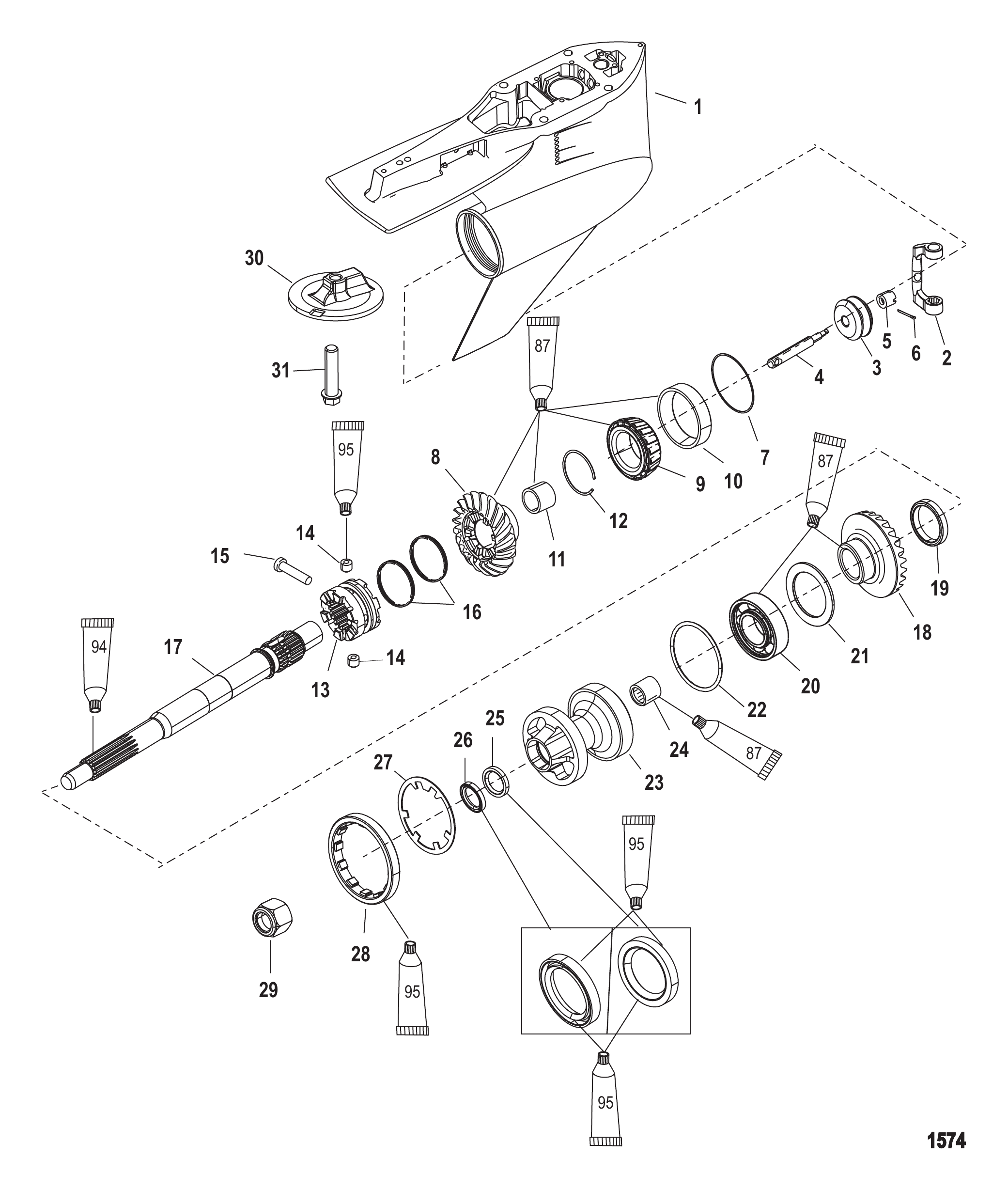 齿轮箱螺旋桨轴-标准型-FleetMaster Gear Housing Propeller Shaft-Standard-FleetMaster
