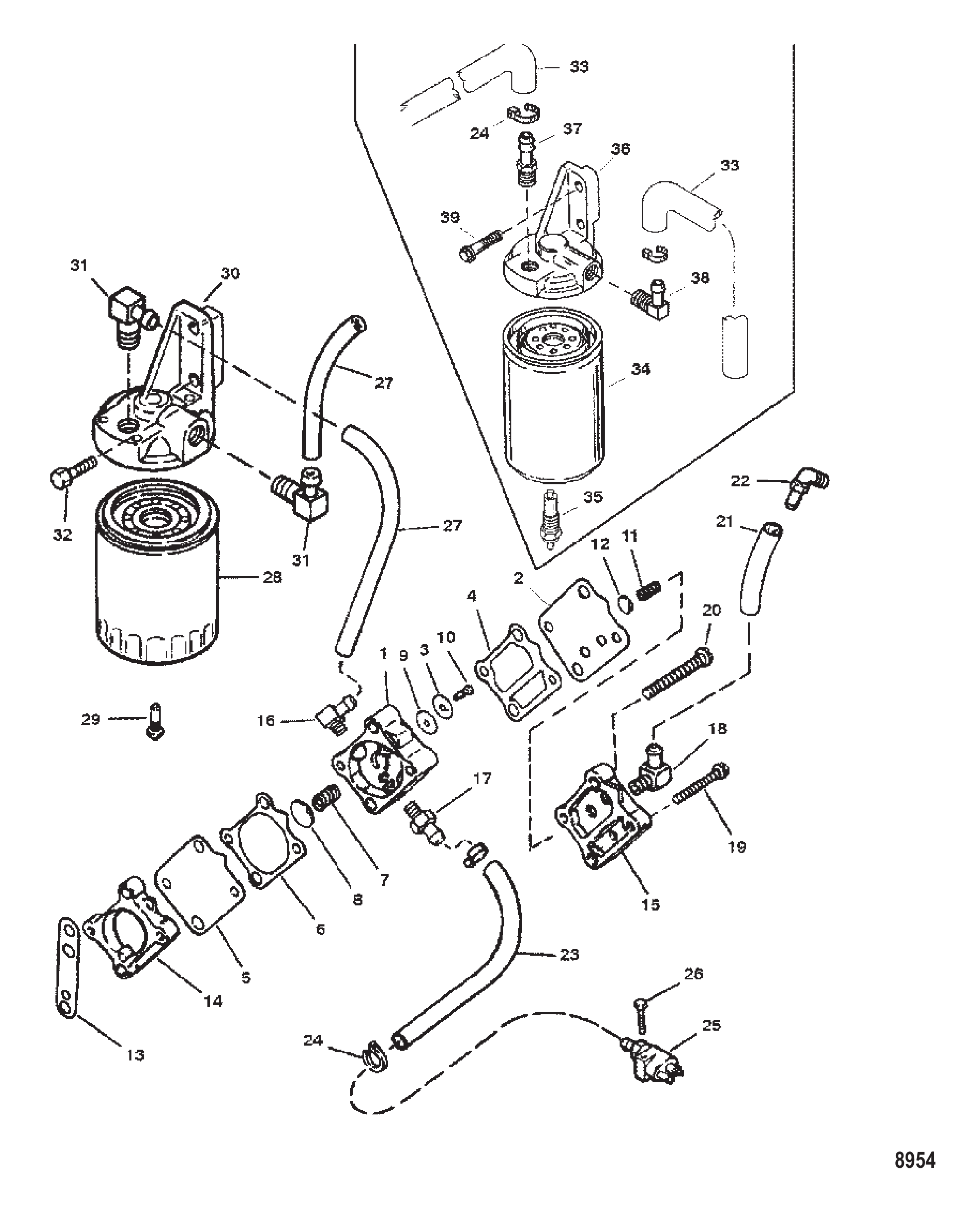 Fuel Pump (Plastic Body With Loose Fittings)