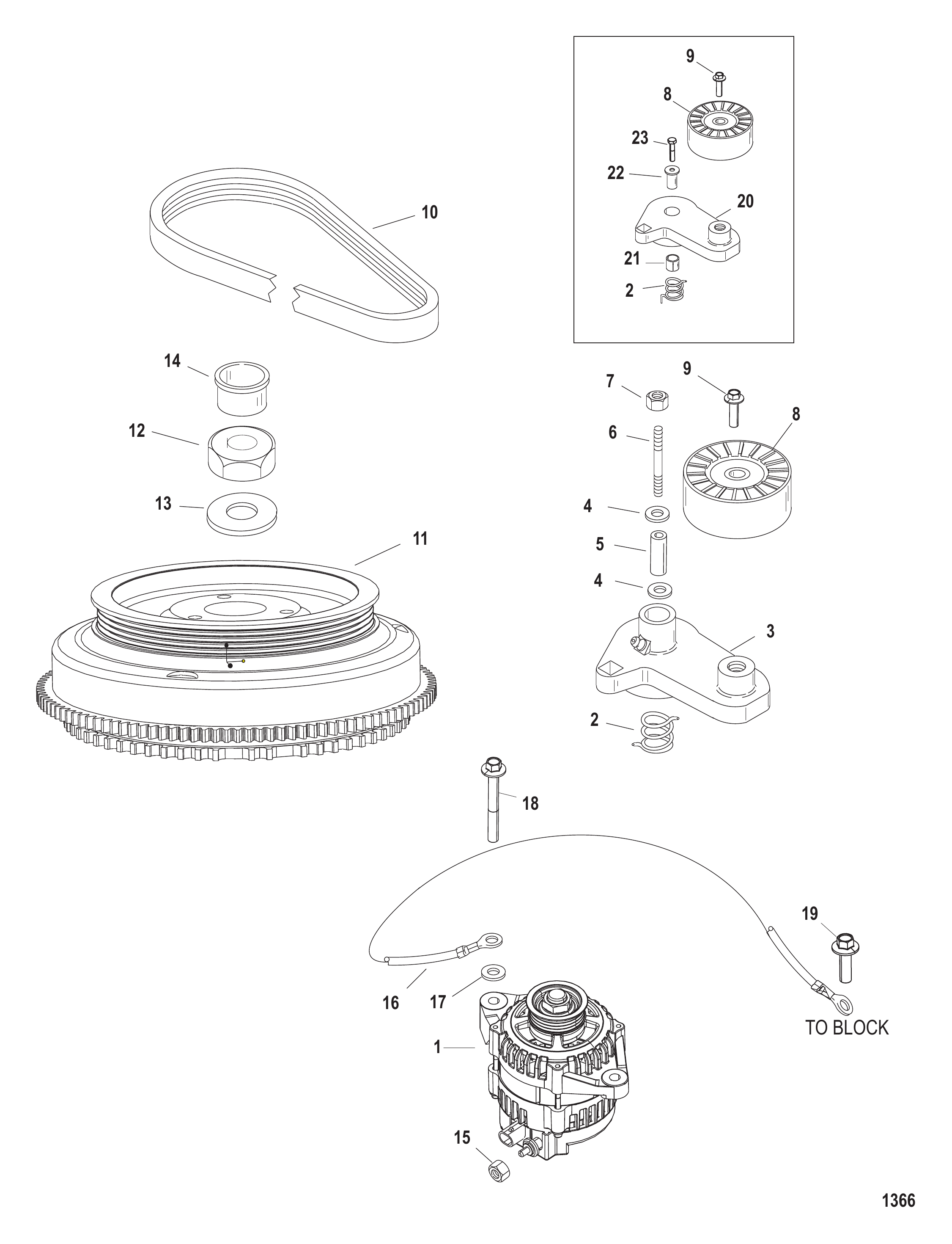 FLYWHEEL/ALTERNATOR