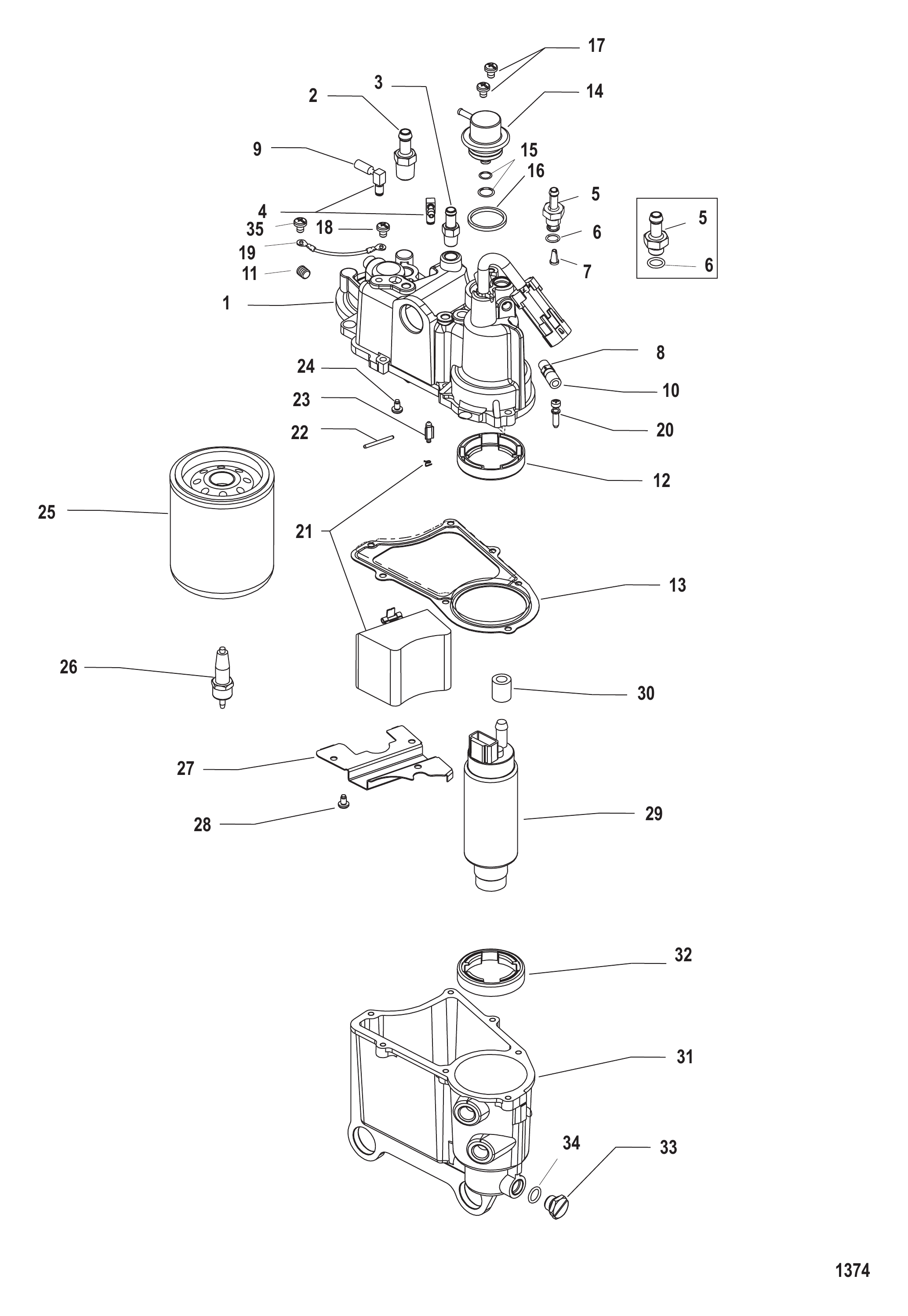 VAPOR SEPARATOR COMPONENTS