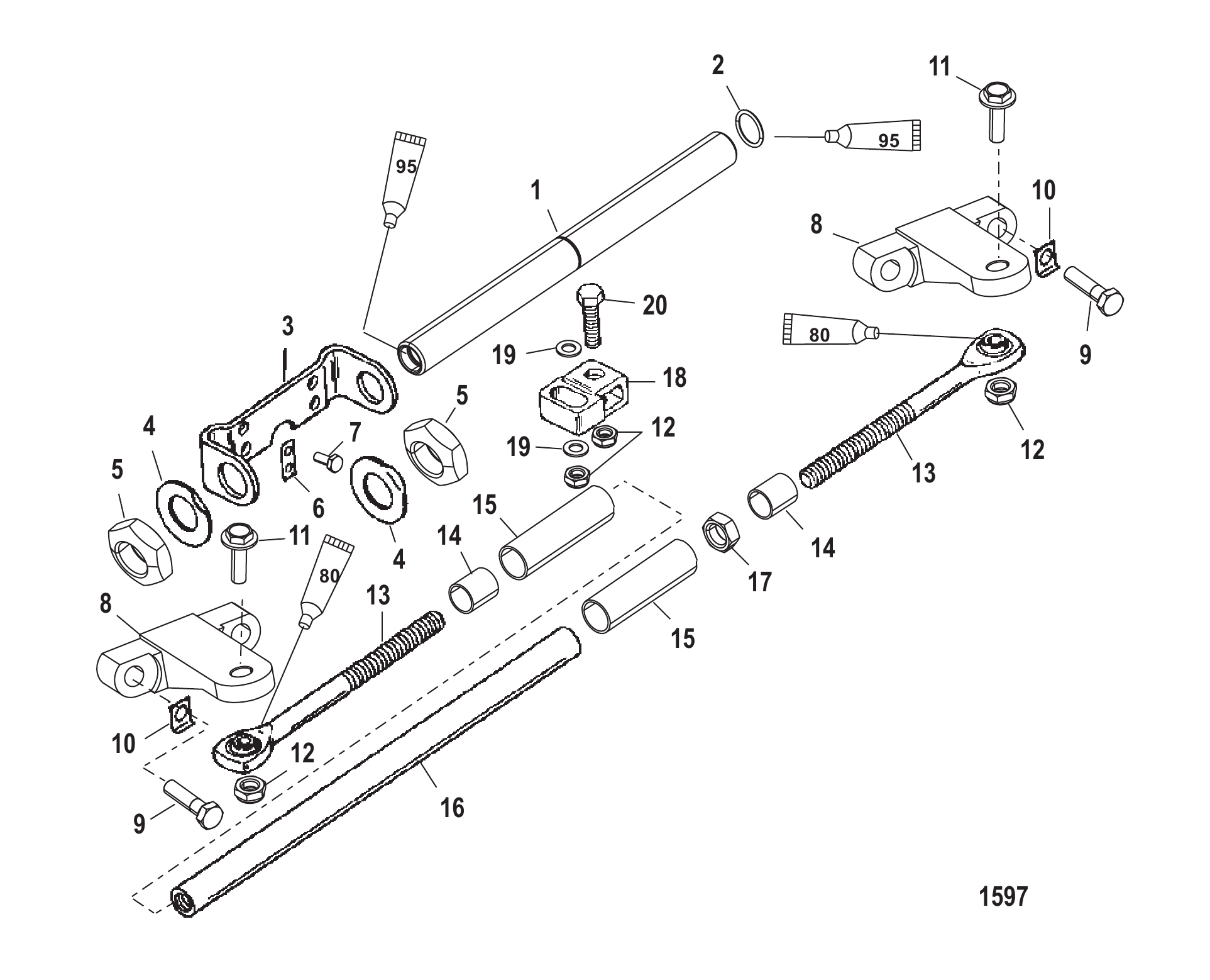 Dual Engine Tie Bar Kit