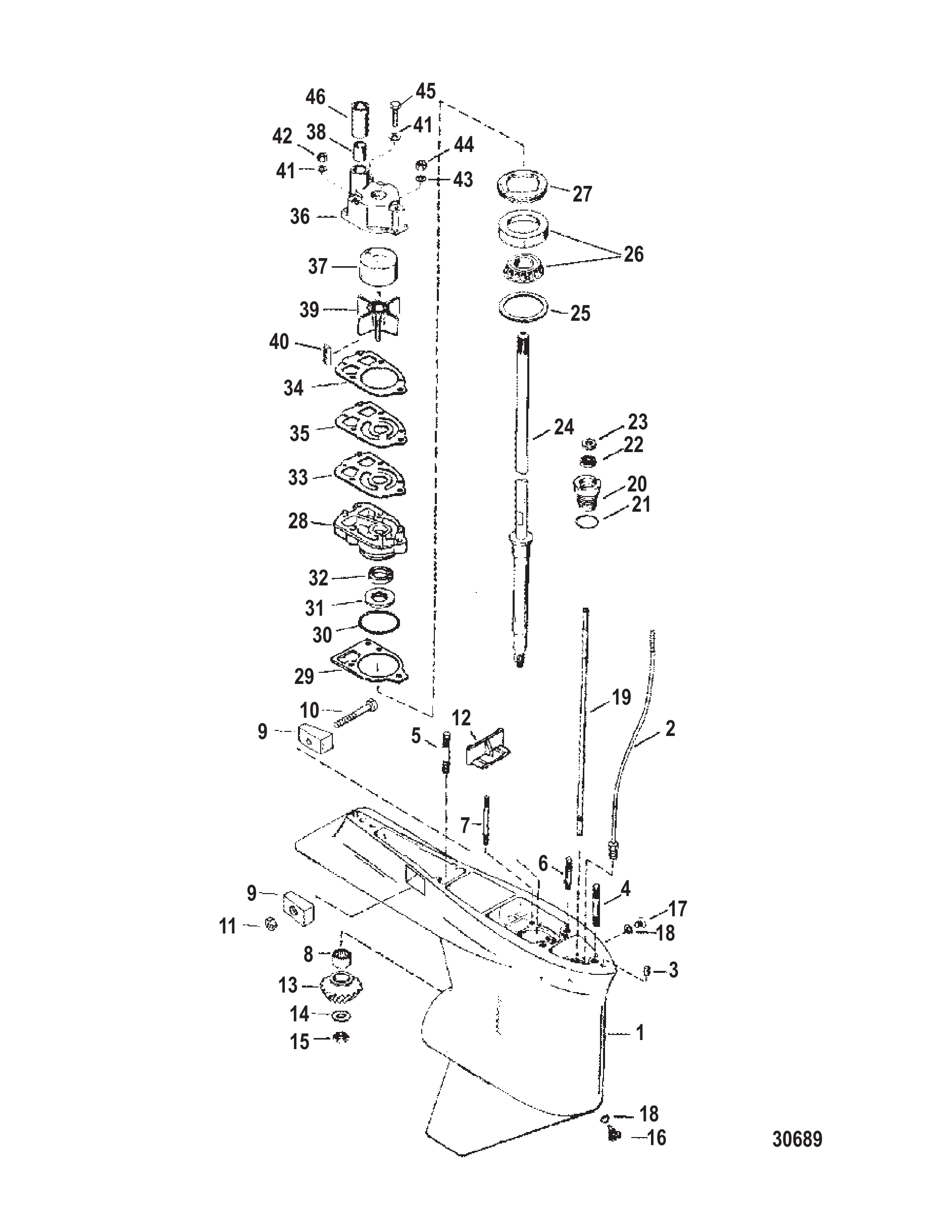 Gear Housing Driveshaft-Standard-SportMaster