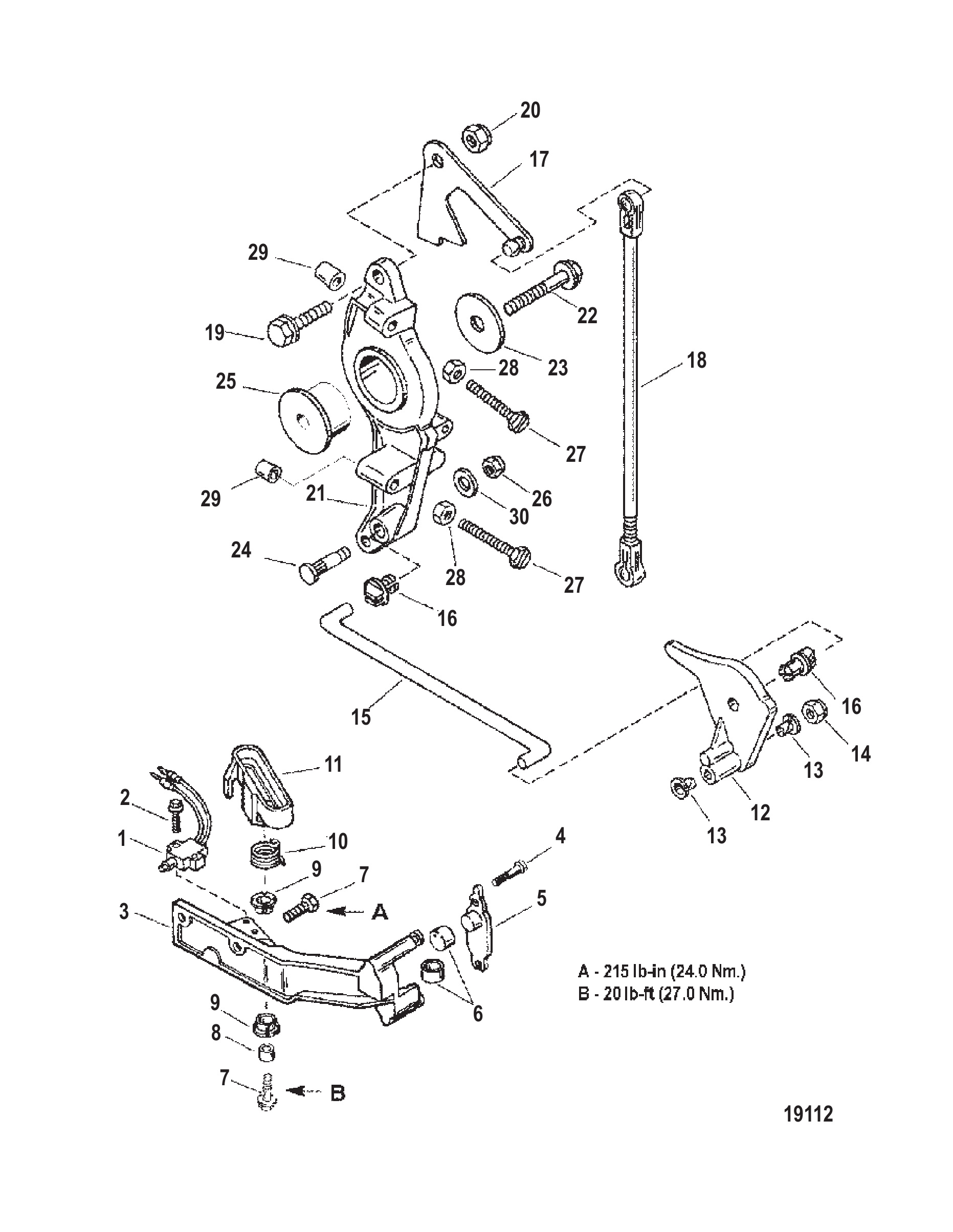 Anchor Bracket/Throttle Linkage