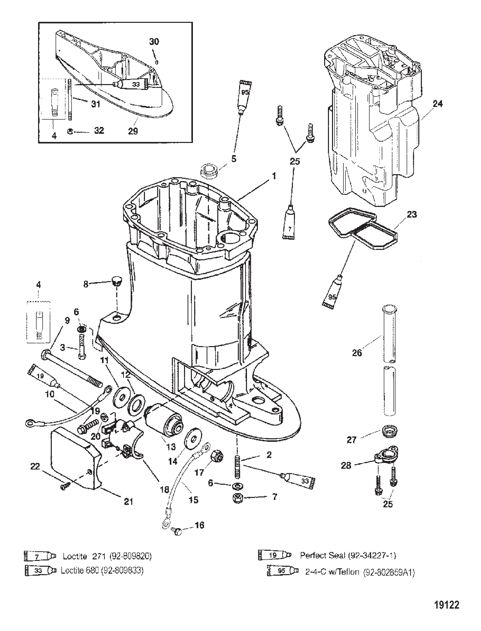 Driveshaft Housing and Exhaust Tube
