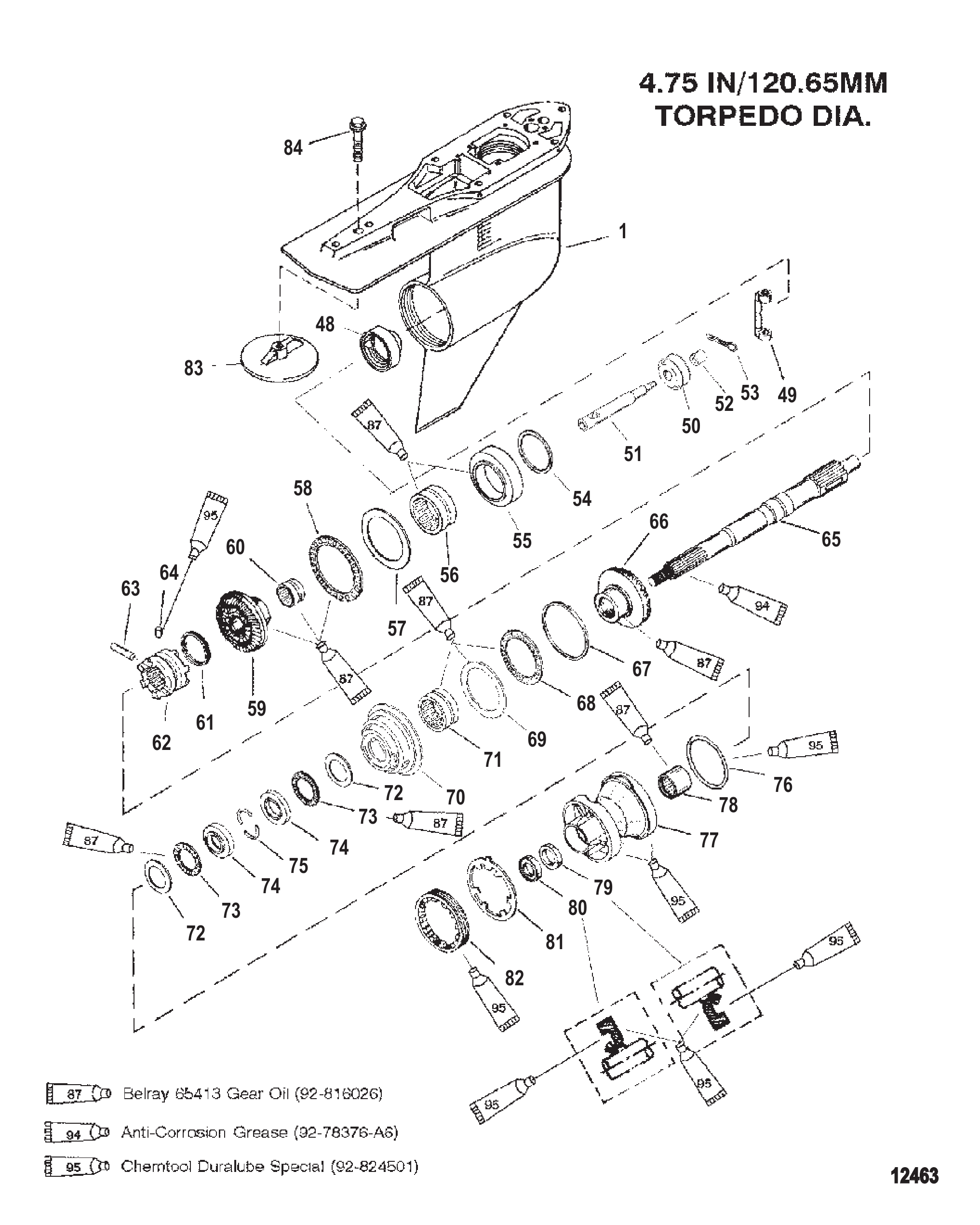 Gear Hsg (Propshaft)(C/R)(S/N-0G960500 & Up)