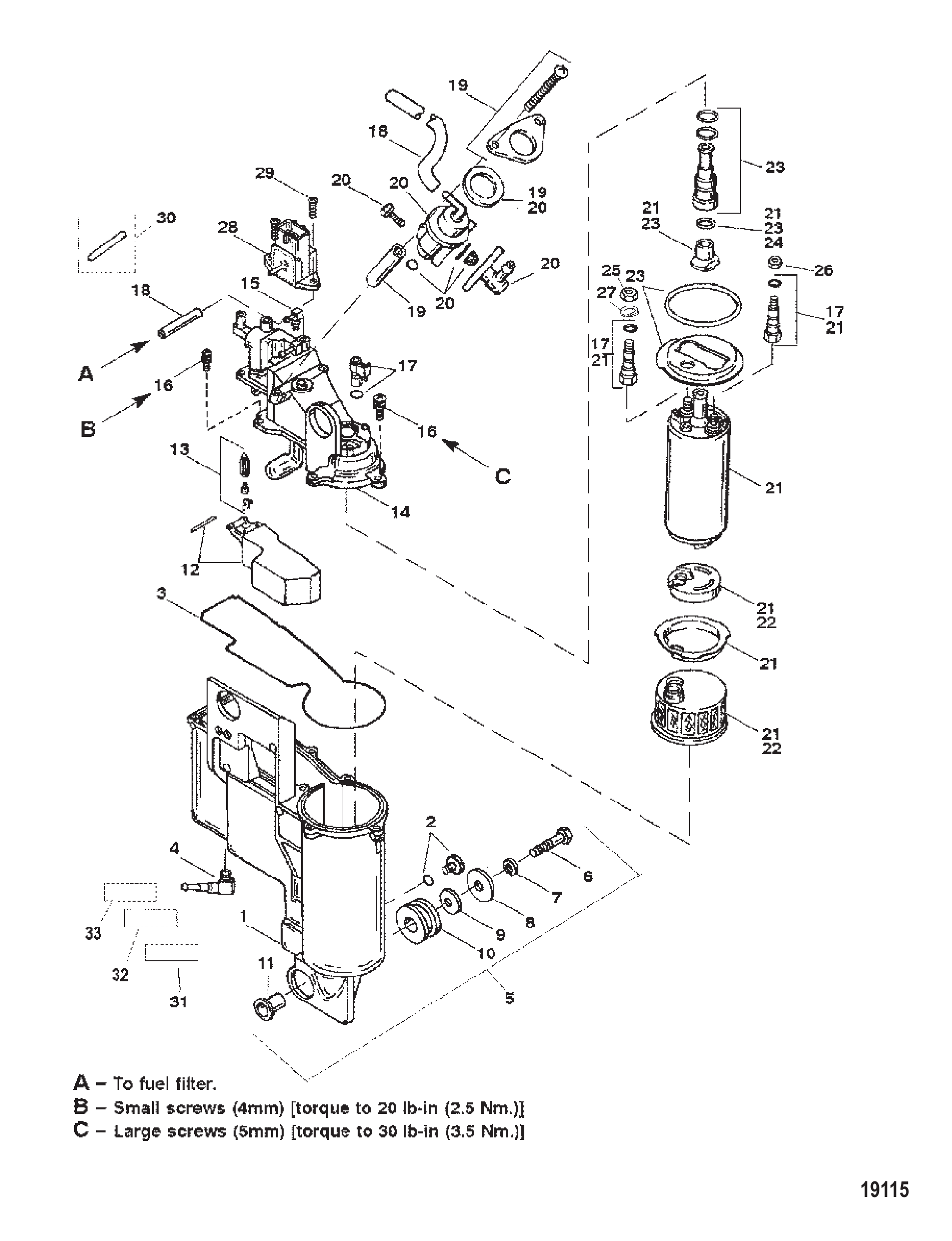 Vapor Seperator Components