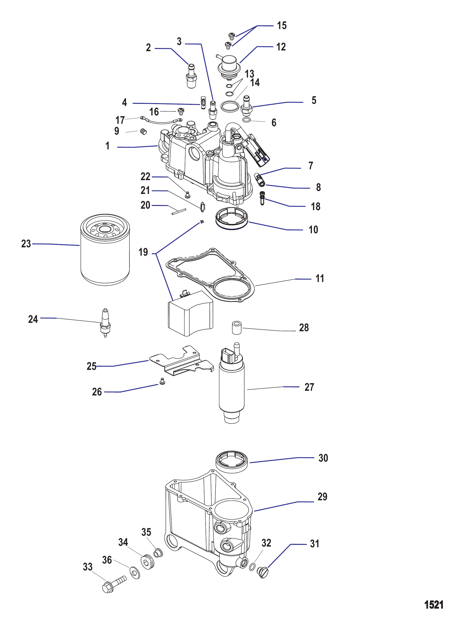 VAPOR SEPARATOR COMPONENTS