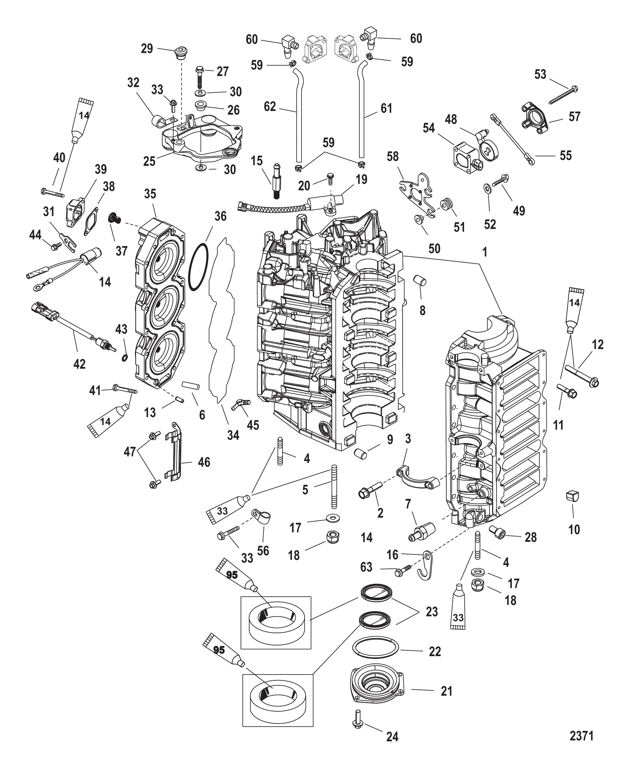Cylinder Block and End Cap