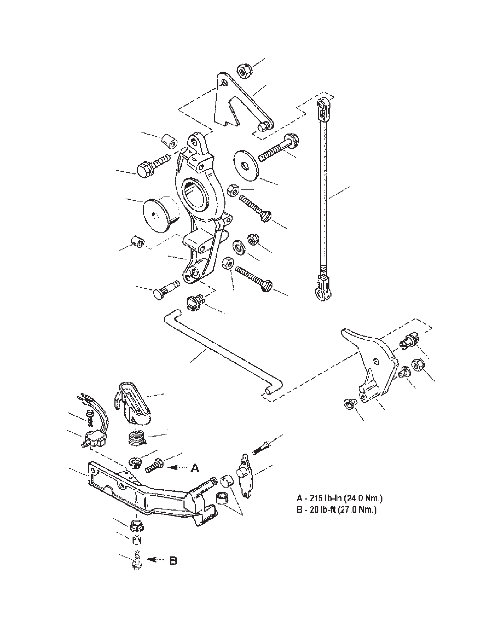 ANCHOR BRACKET/THROTTLE LINKAGE