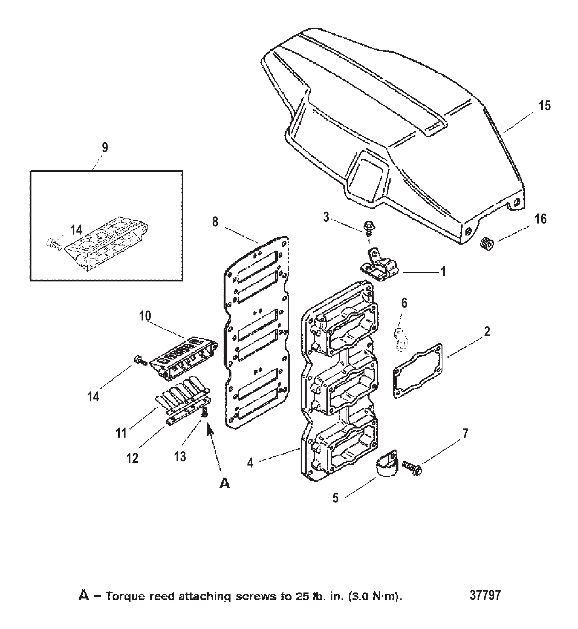 Reed Block/Flywheel Cover