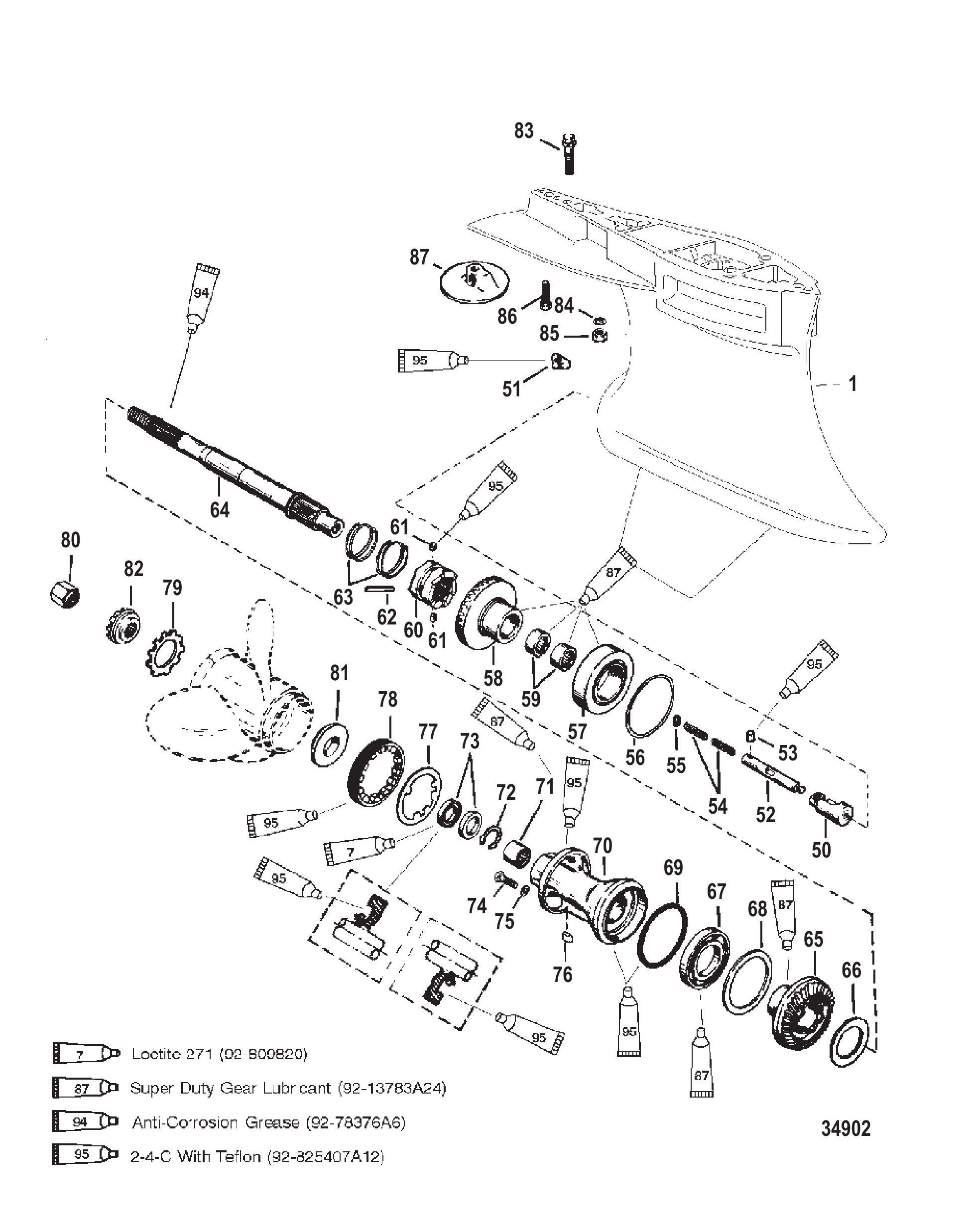 Gear Housing Propeller Shaft-Standard-Sportmaster