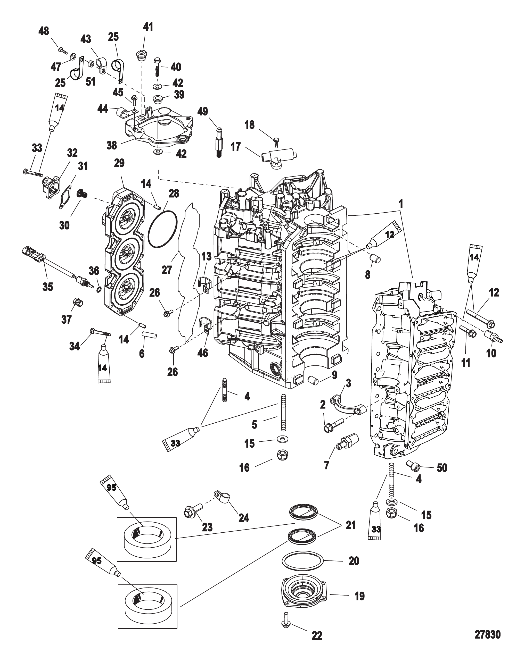 Gear Housing (Prop-Counter Rotation-FleetMaster Heavy Duty)