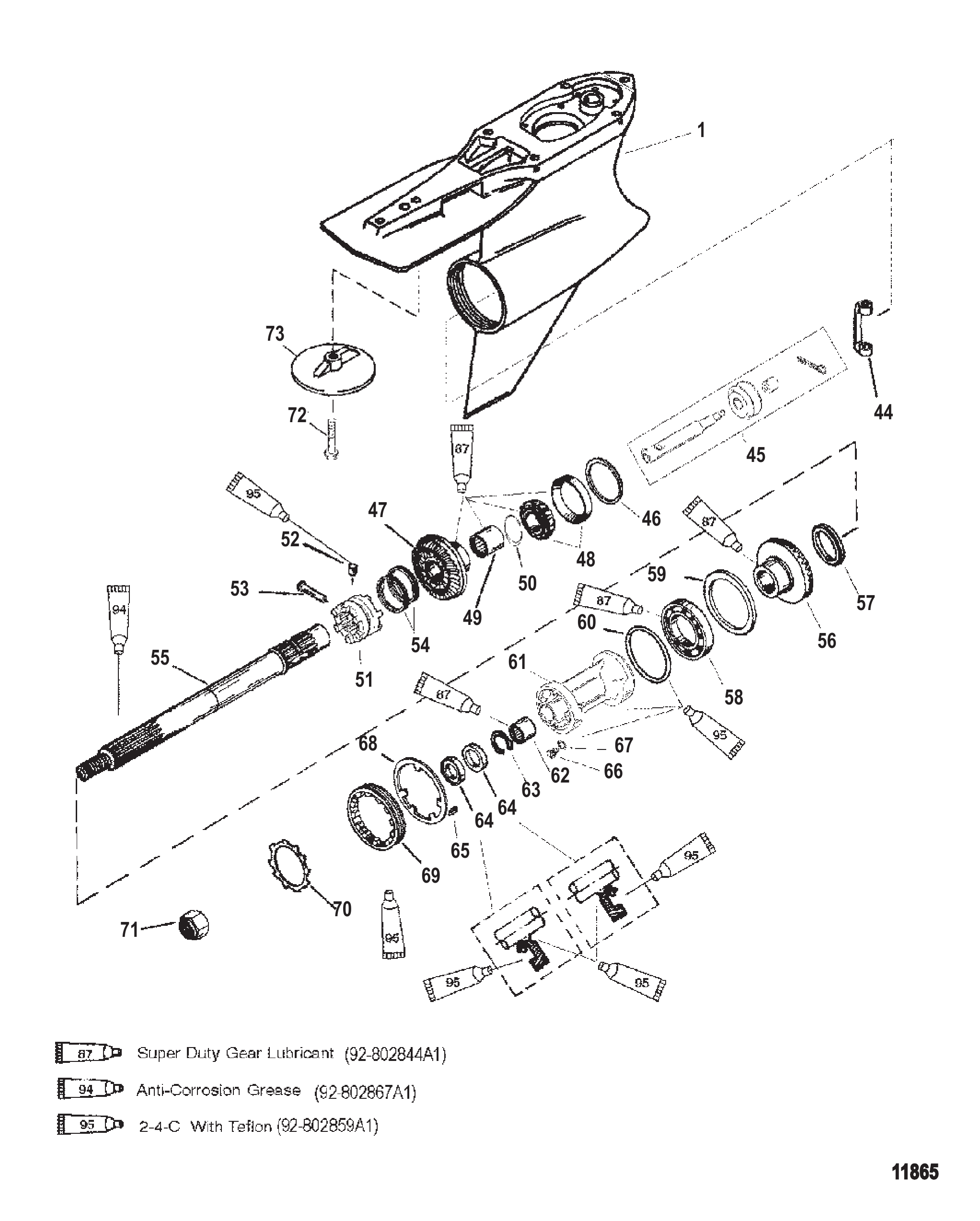 Gear Housing Propeller Shaft-Standard-Sportmaster