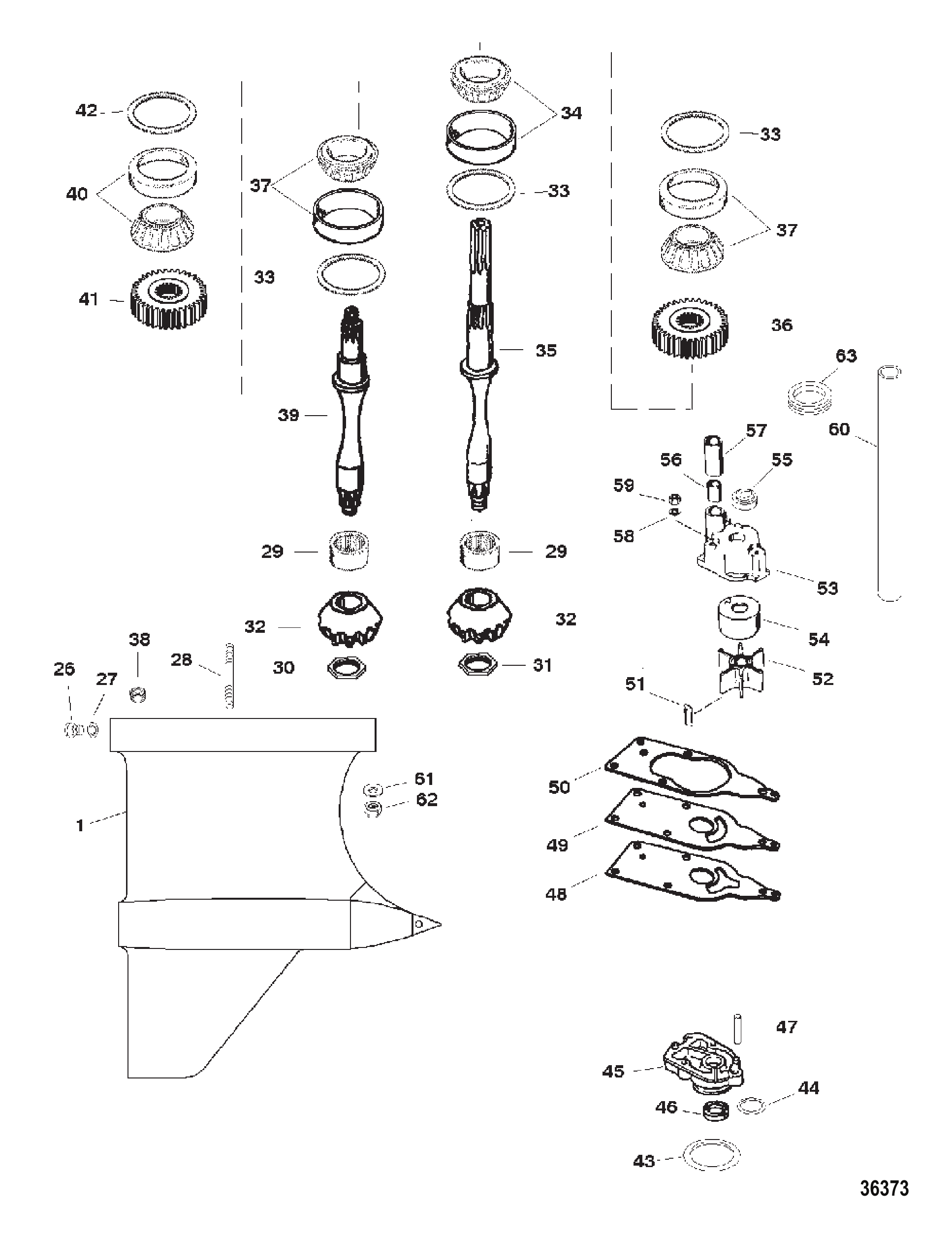 GEAR HOUSING (DRIVESHAFT)(IV SSM)