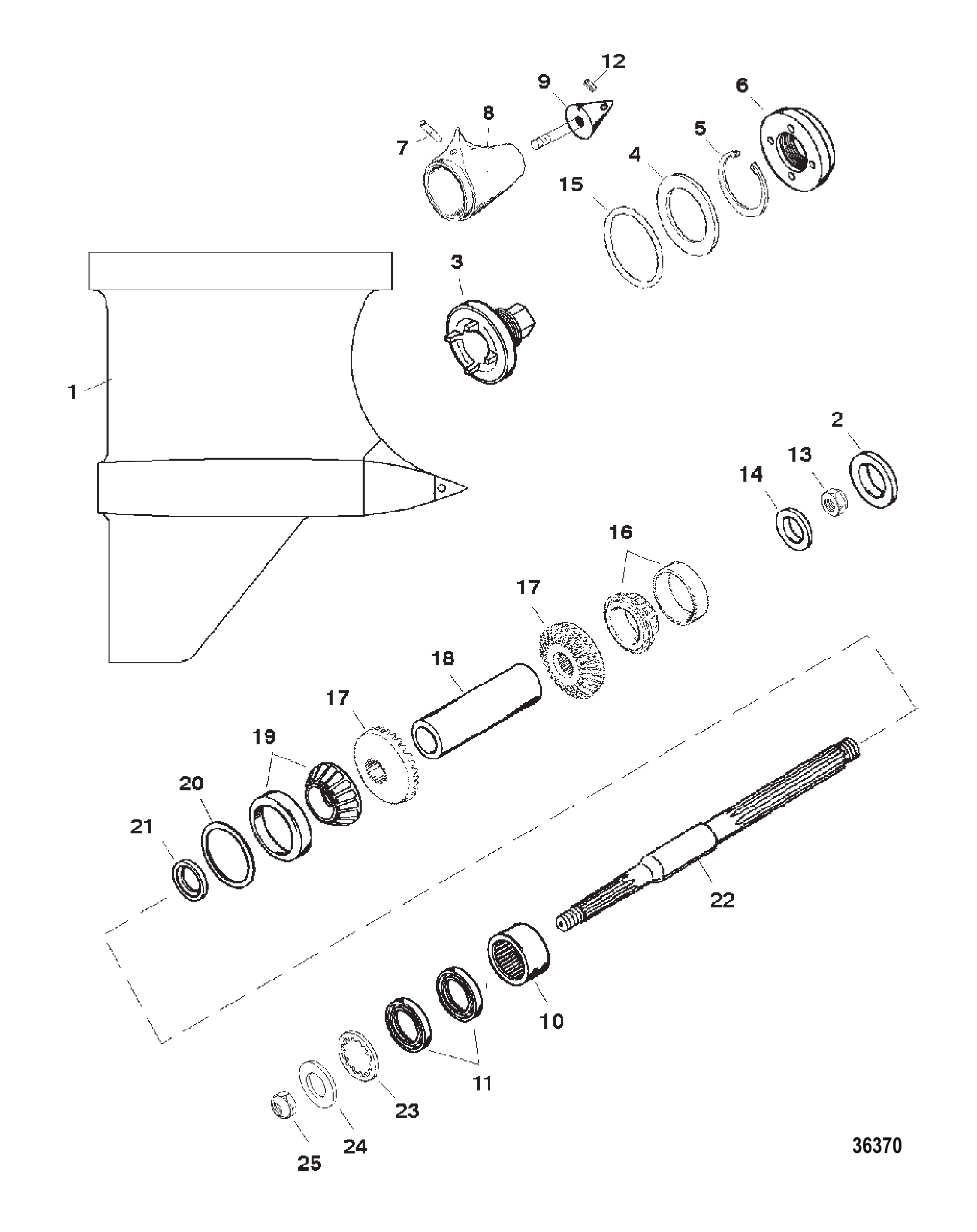 GEAR HOUSING (PROP SHAFT)(VI SSM)