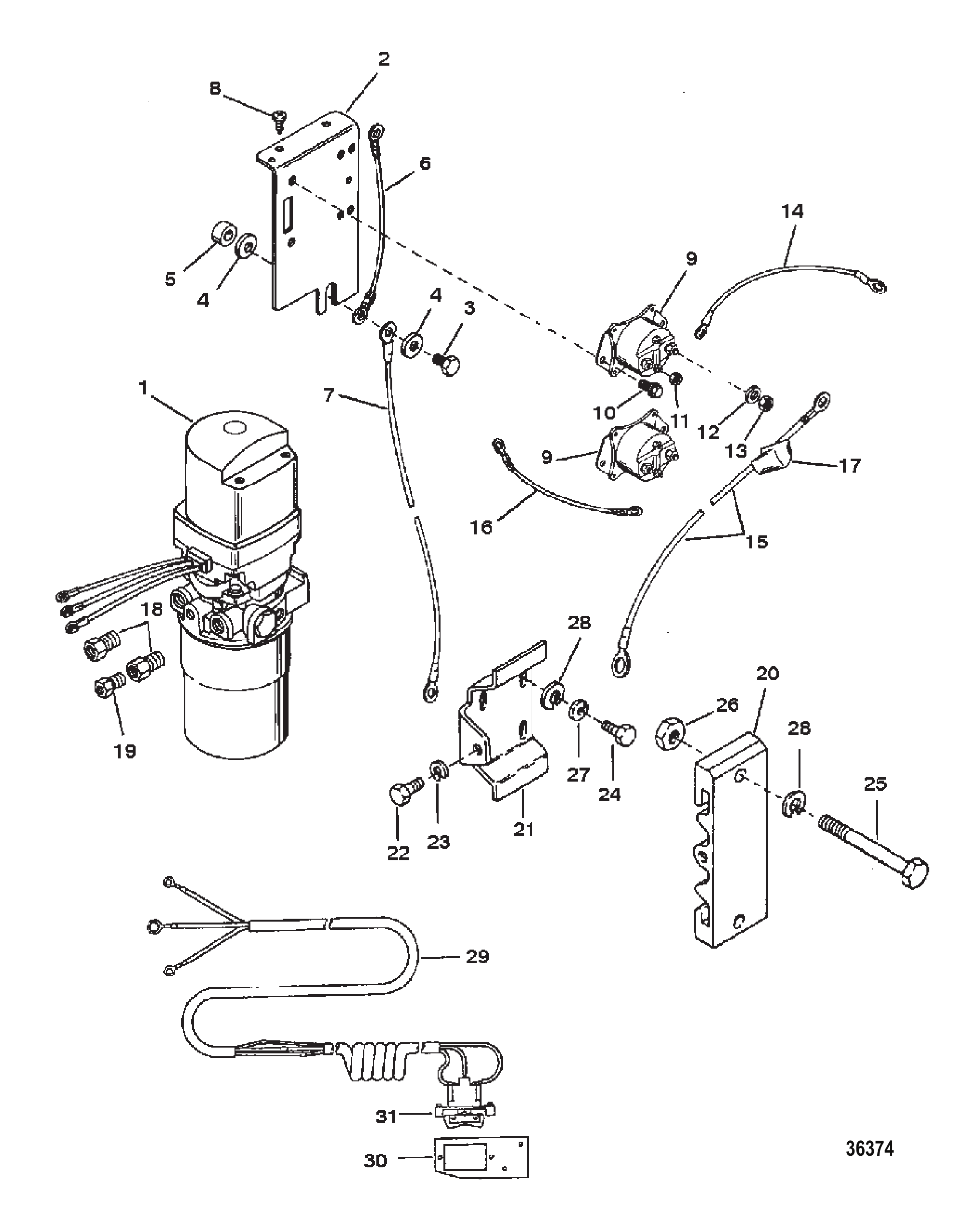 HYDRAULIC TRIM PUMP KIT